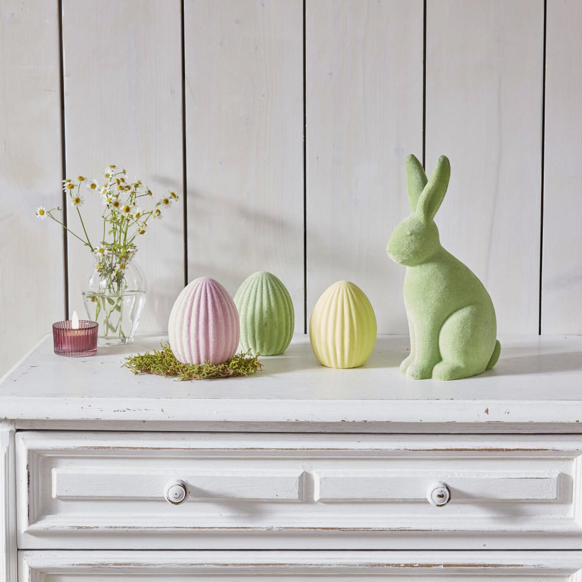 Deko-Ei "Bunt", 3er Set  im Frank Flechtwaren Online Shop kaufen