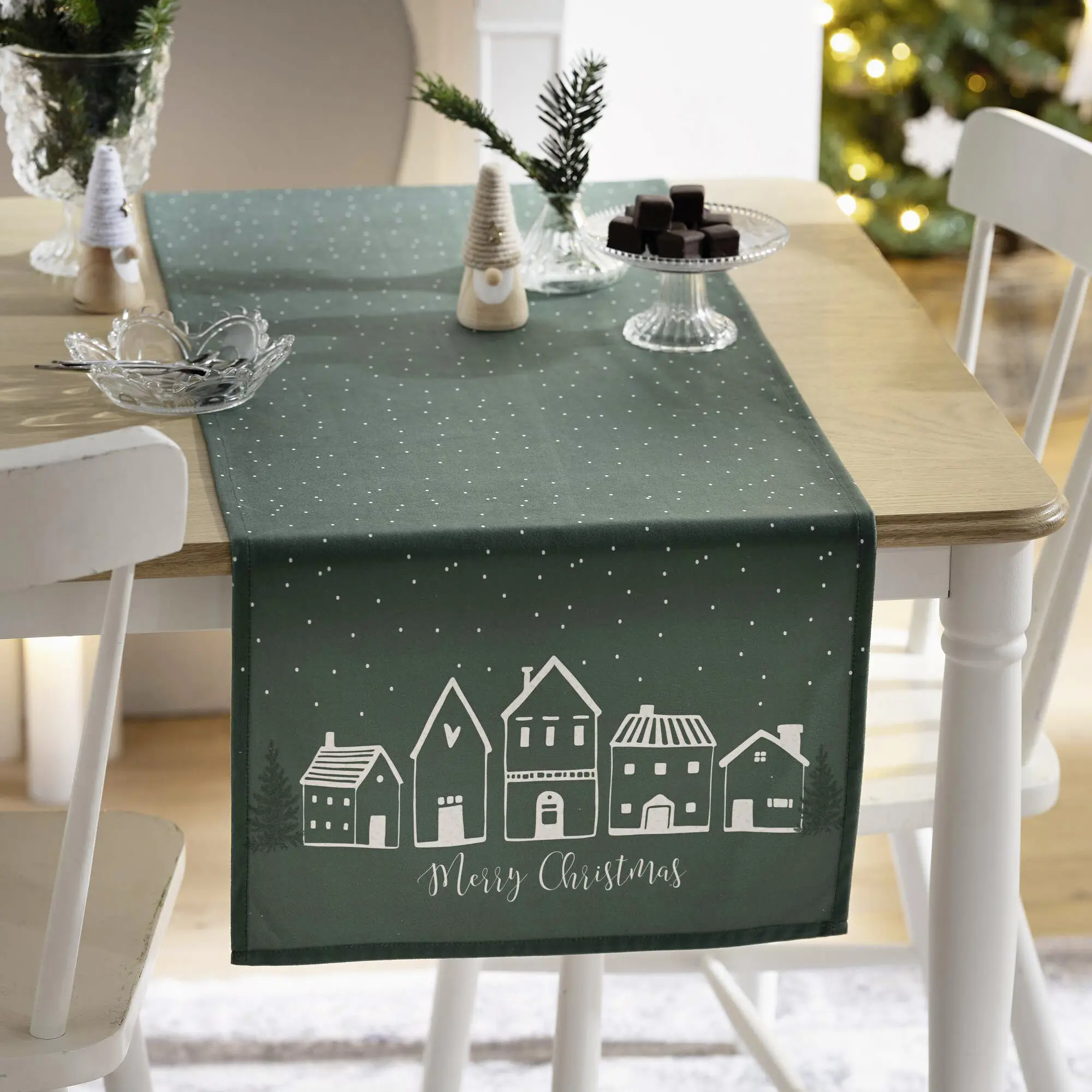 Tischläufer "Winterdorf"  im Frank Flechtwaren Online Shop kaufen