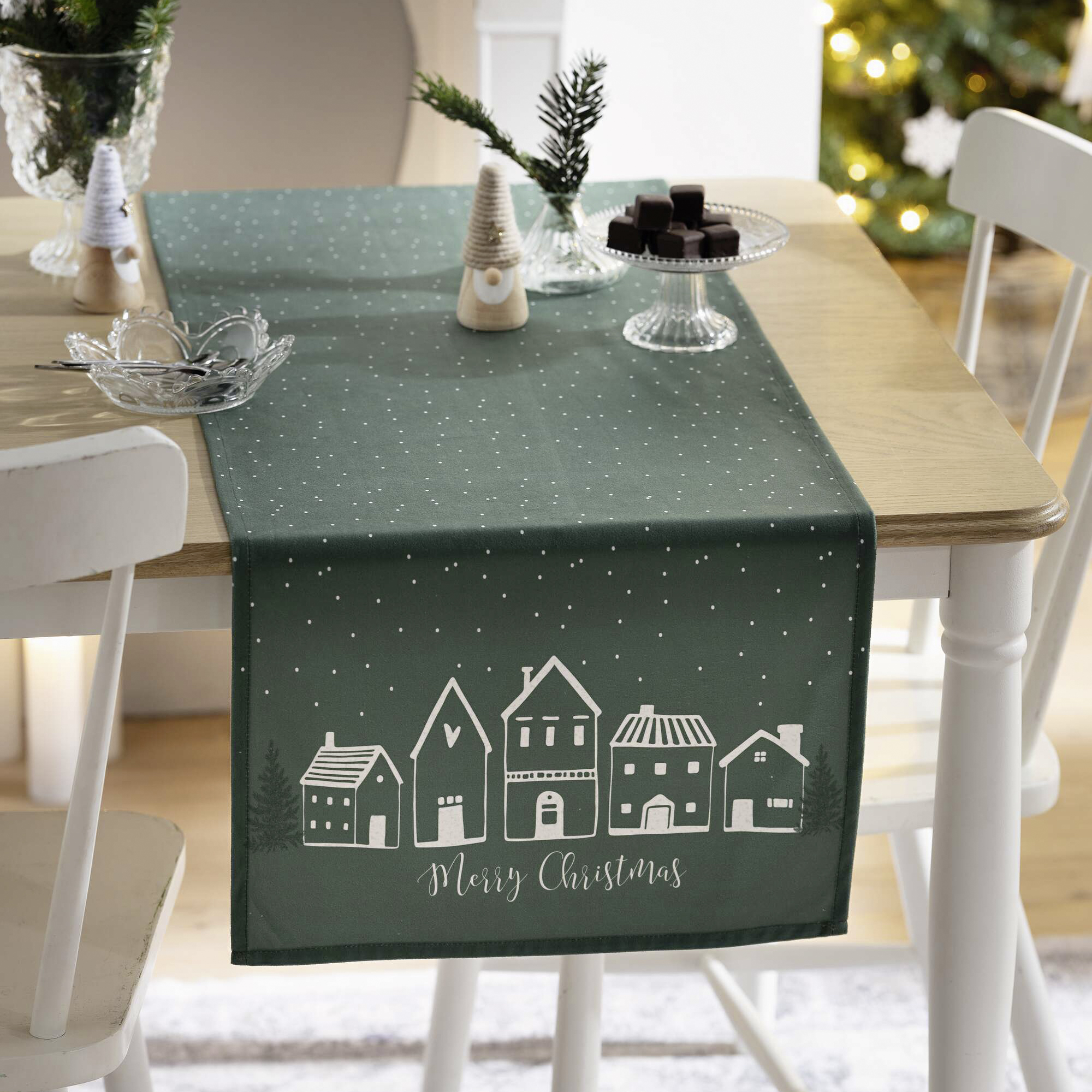 Tischläufer "Winterdorf"  im Frank Flechtwaren Online Shop kaufen