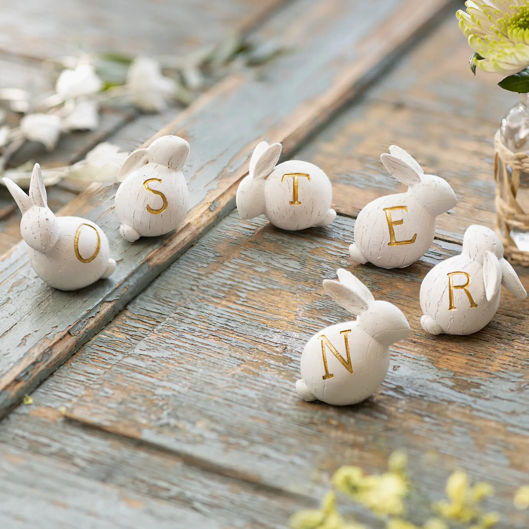 Hase "Osterbande", 6er Set  im Frank Flechtwaren Online Shop für Ostern kaufen