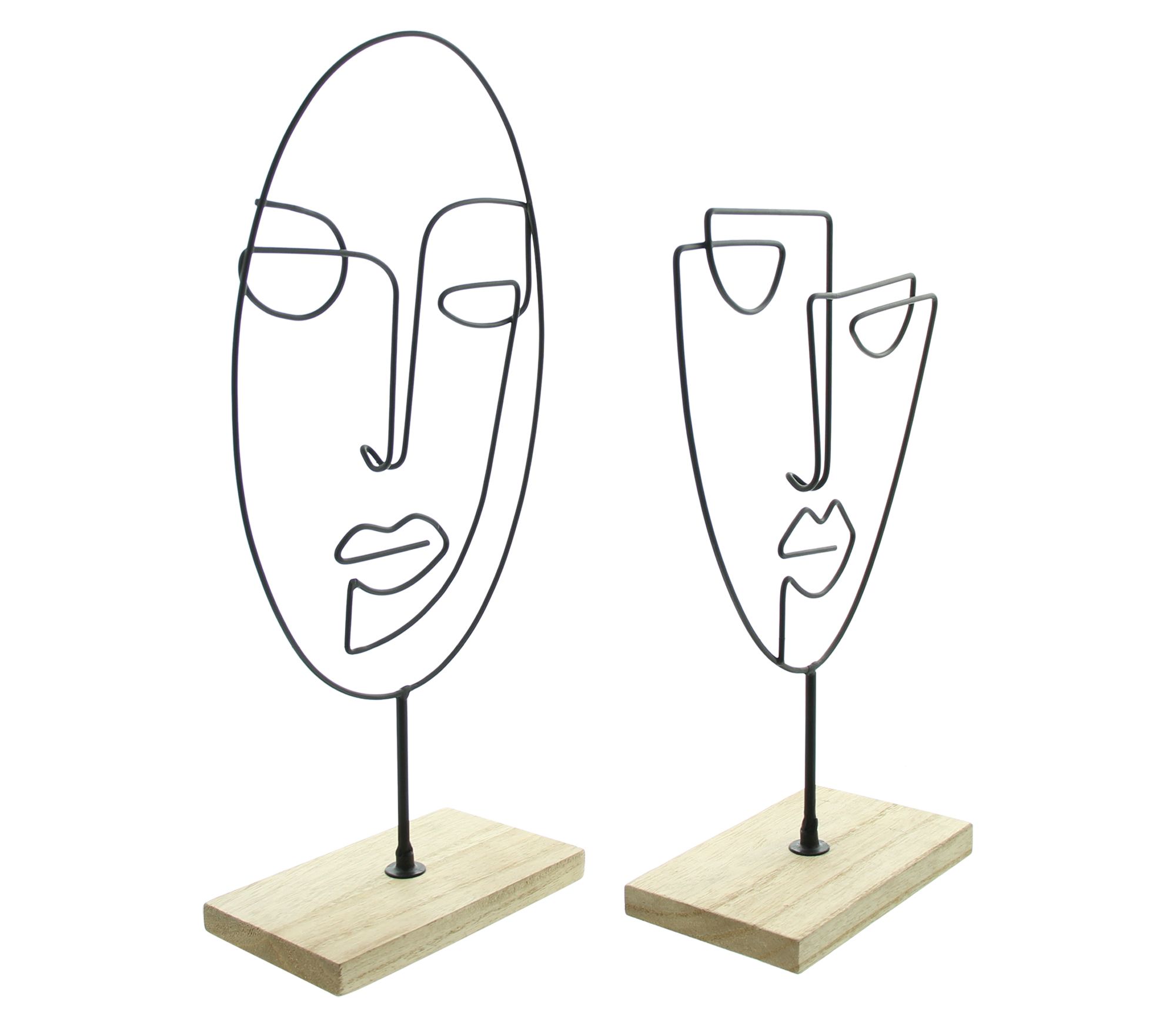 Metalldeko "Gesicht", 2er Set im Frank Flechtwaren Online Shop für Restposten kaufen Metalldeko "Gesicht", 2er Set im Frank Flechtwaren Online Shop für Restposten kaufen