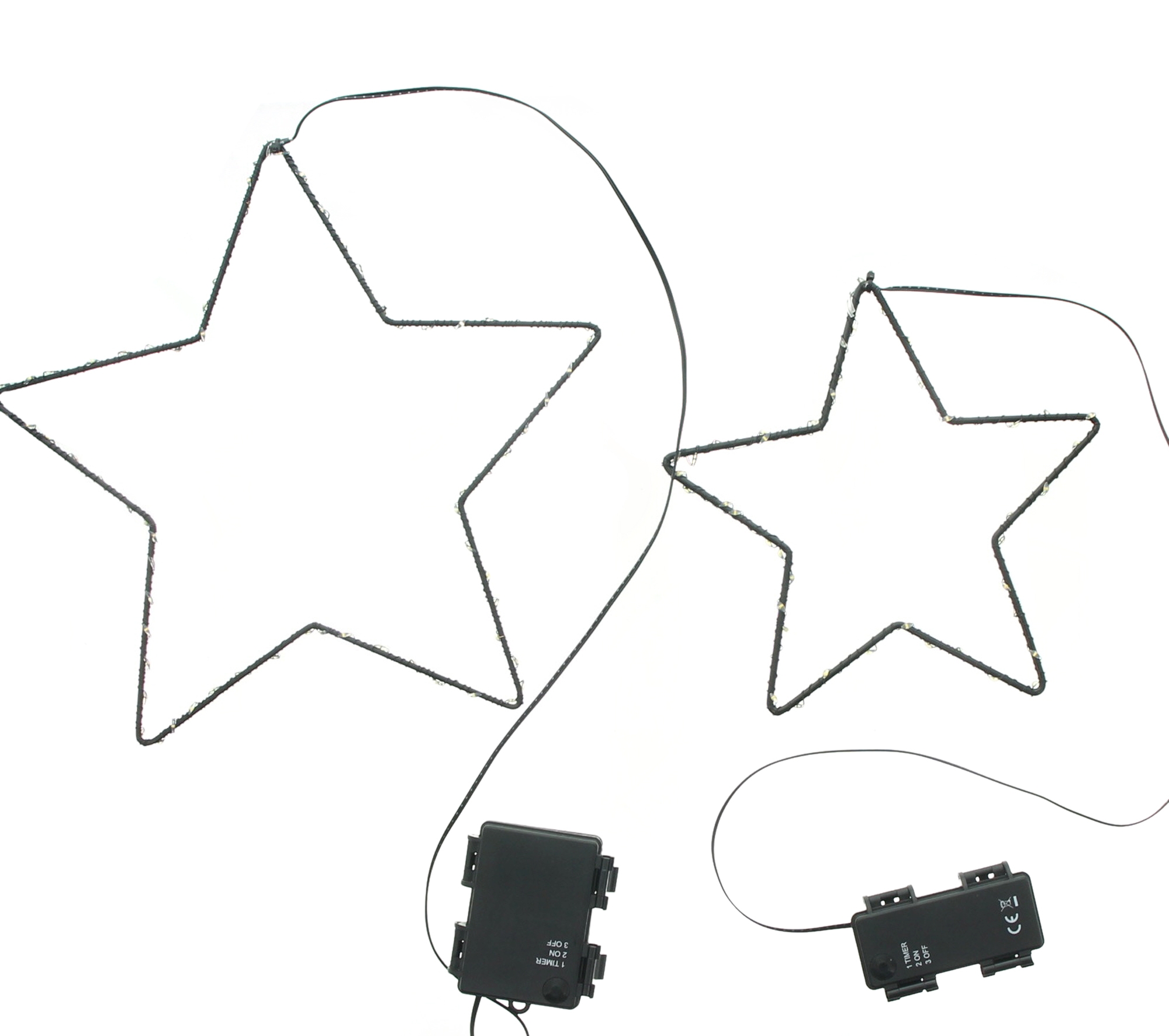 LED-Hänger "Stern", 2er Set  im Frank Flechtwaren Online Shop für Titelserie Weihnachten kaufen