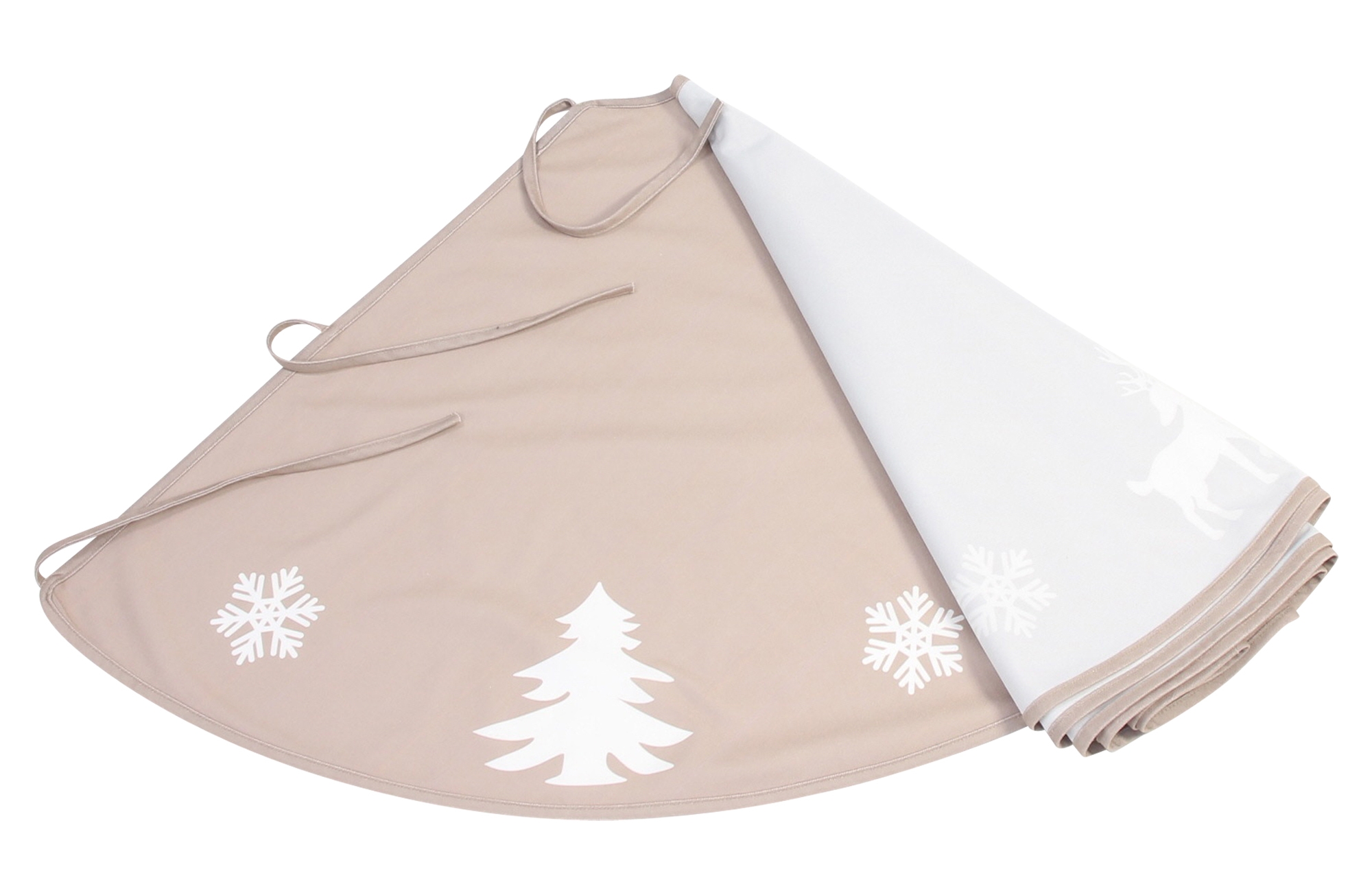 Christbaumdecke "Winterwald"  im Frank Flechtwaren Online Shop für Baumschmuck kaufen