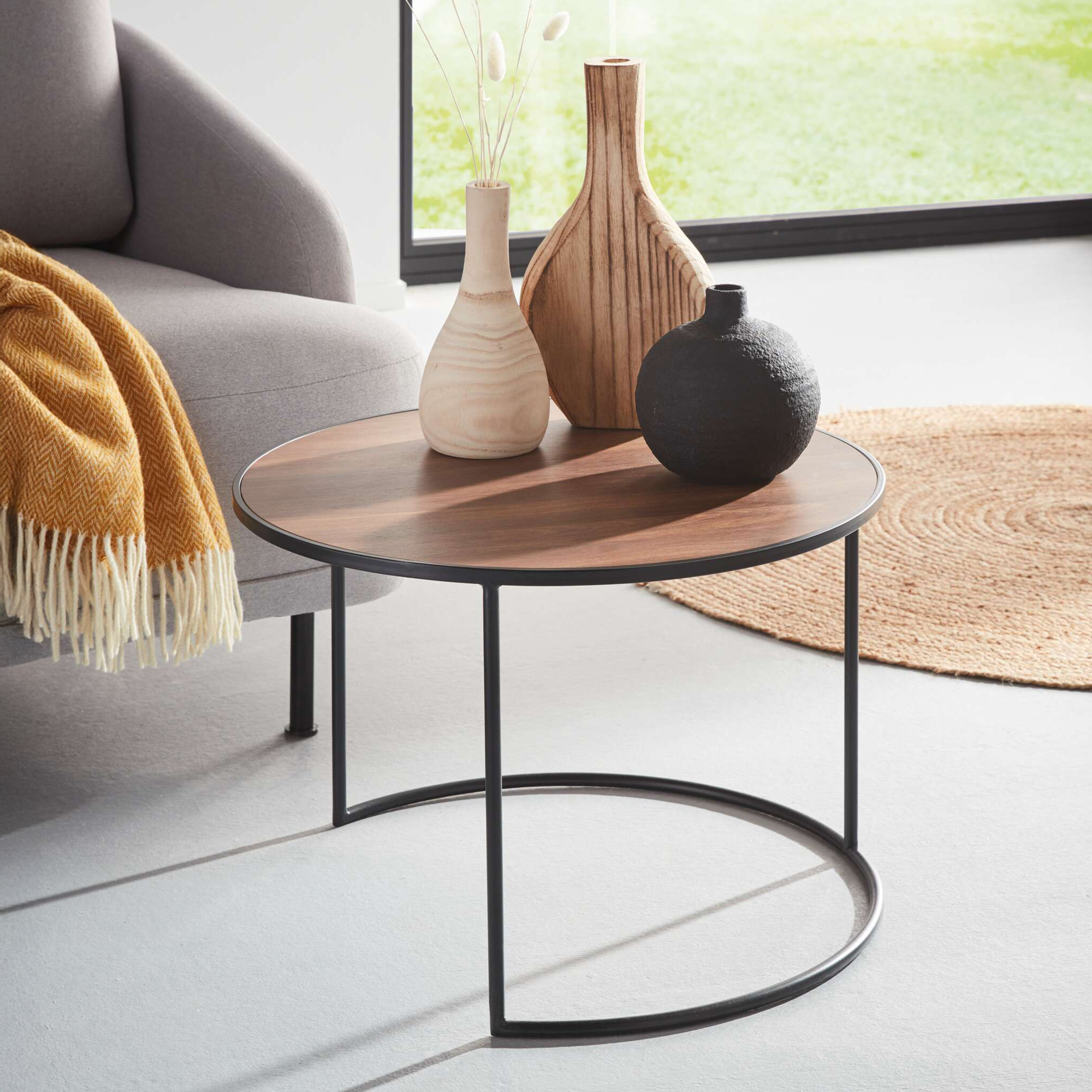 Beistelltisch "Holzoptik", groß  im Frank Flechtwaren Online Shop kaufen
