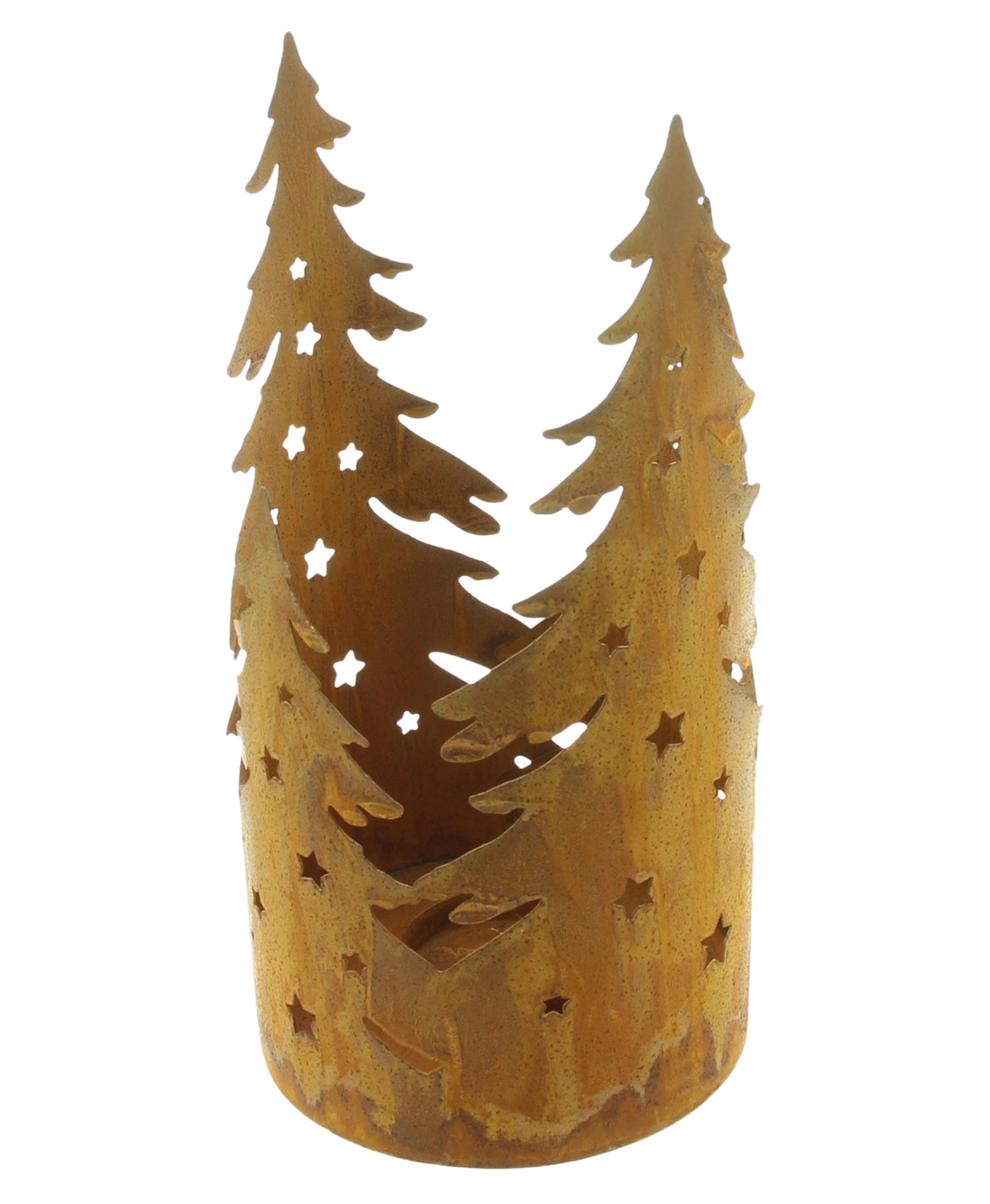 Windlicht "Tannen"  im Frank Flechtwaren Online Shop für Weihnachten kaufen