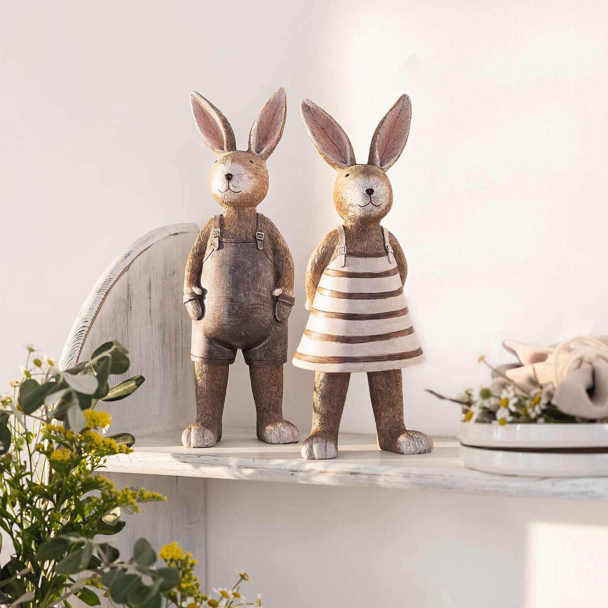 Hase "Lio &amp; Mia", 2er Set  im Frank Flechtwaren Online Shop kaufen