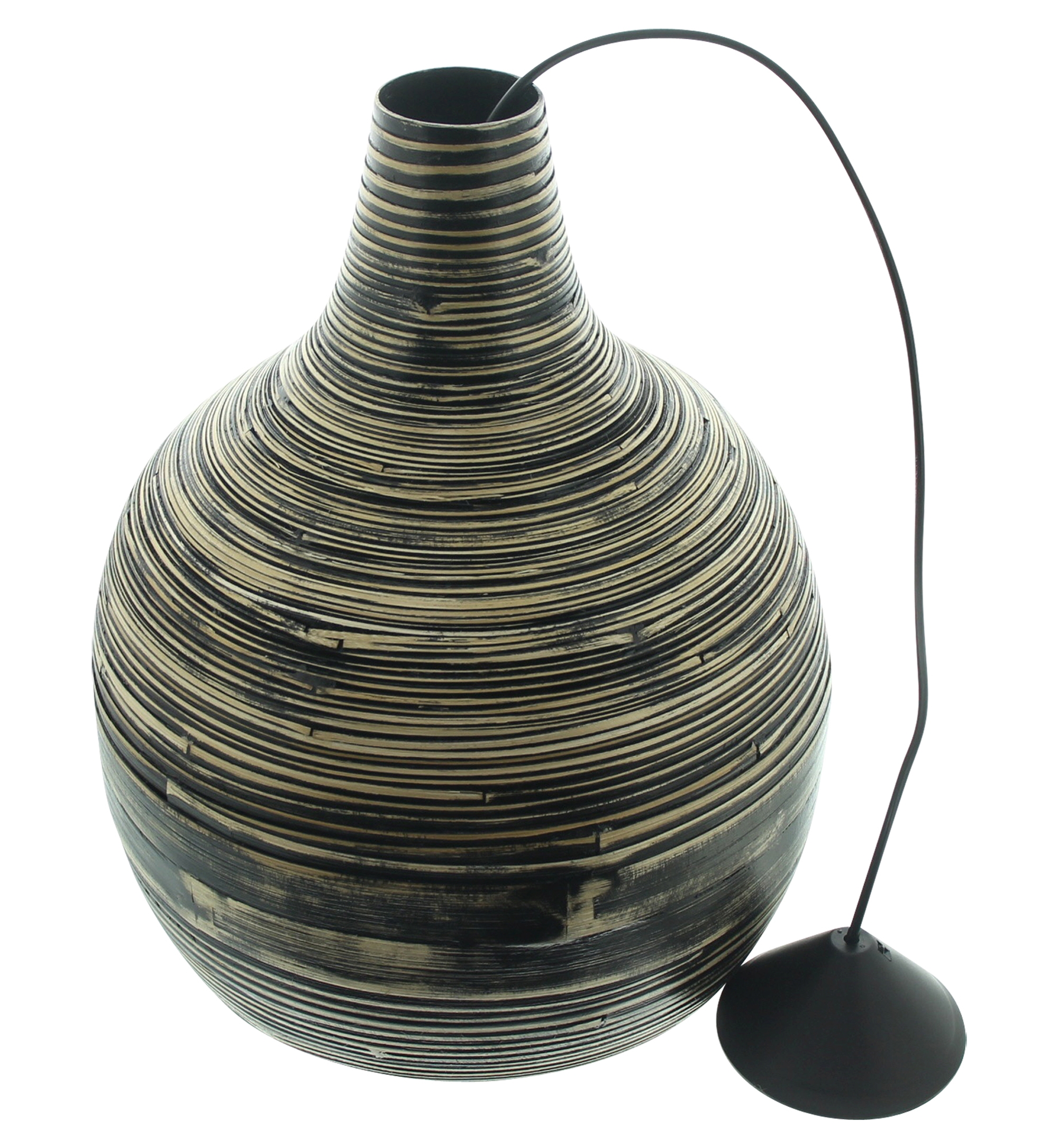 Pendelleuchte "Black Bamboo"  im Frank Flechtwaren Online Shop kaufen