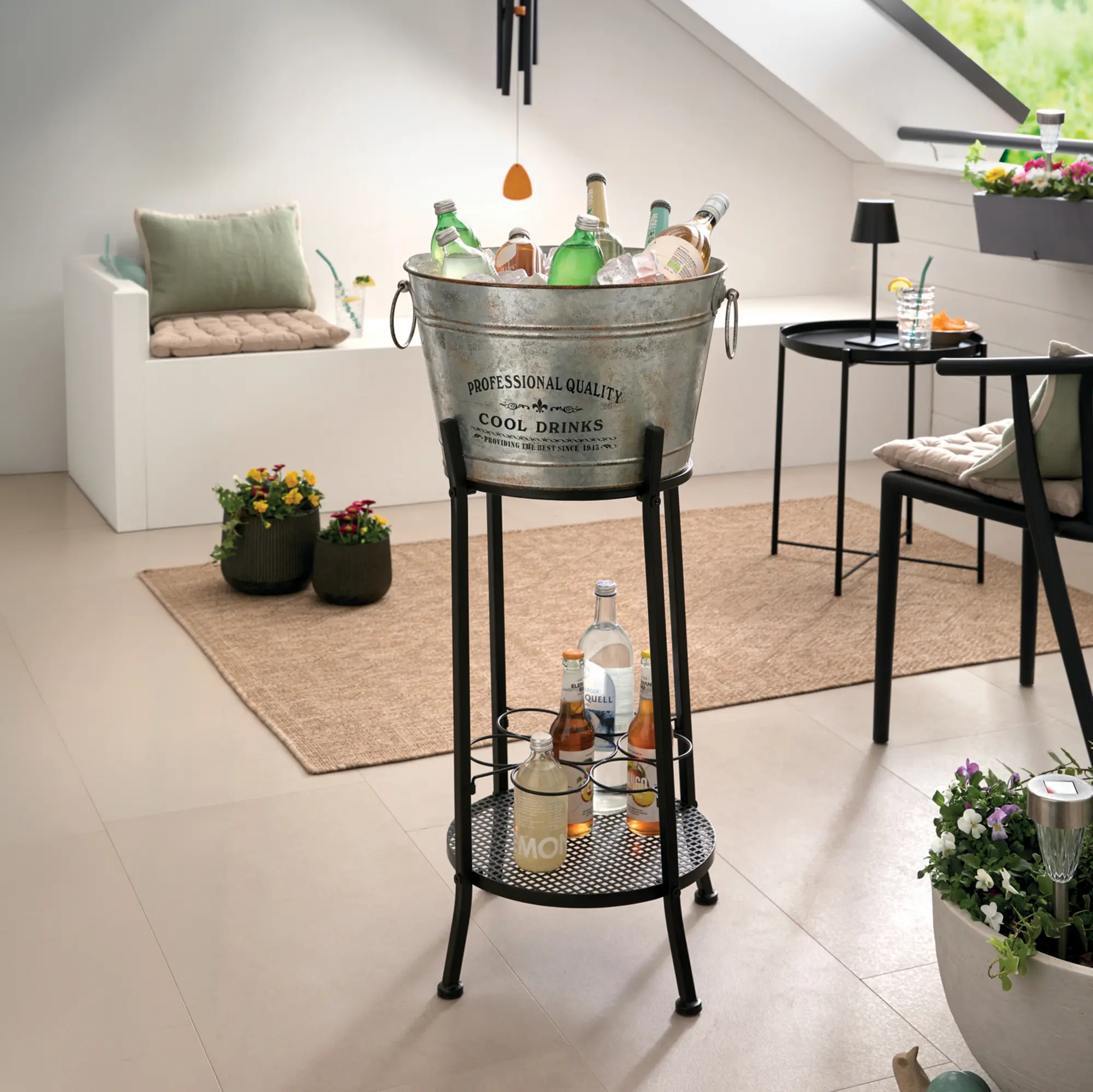 Getränkeständer "Cool Drinks", 2tlg.  im Frank Flechtwaren Online Shop für Grill &amp; Chill kaufen