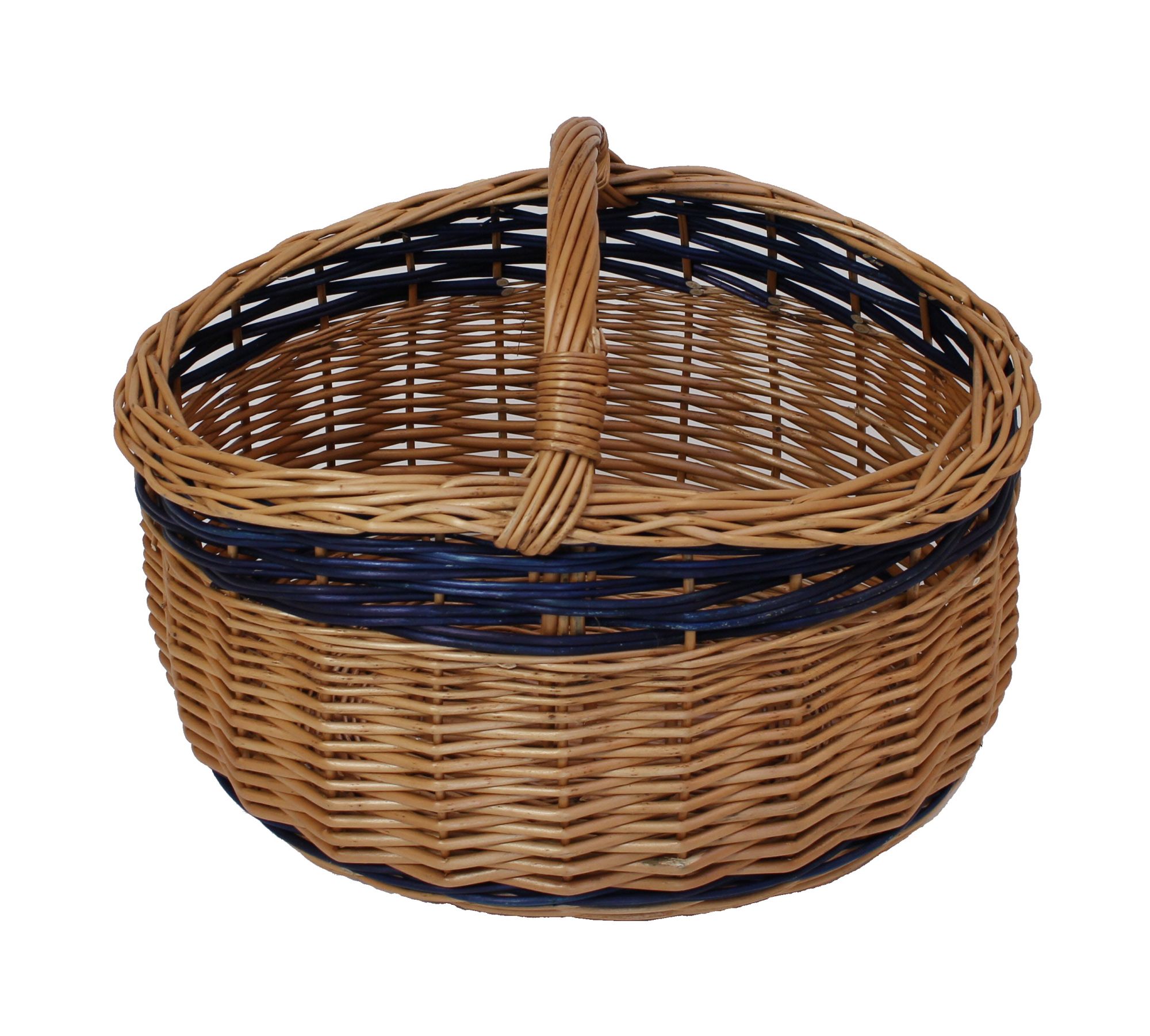 Einkaufskorb "Natur/Blau" im Frank Flechtwaren Online Shop für Einkaufskörbe kaufen Einkaufskorb "Natur/Blau" im Frank Flechtwaren Online Shop für Einkaufskörbe kaufen