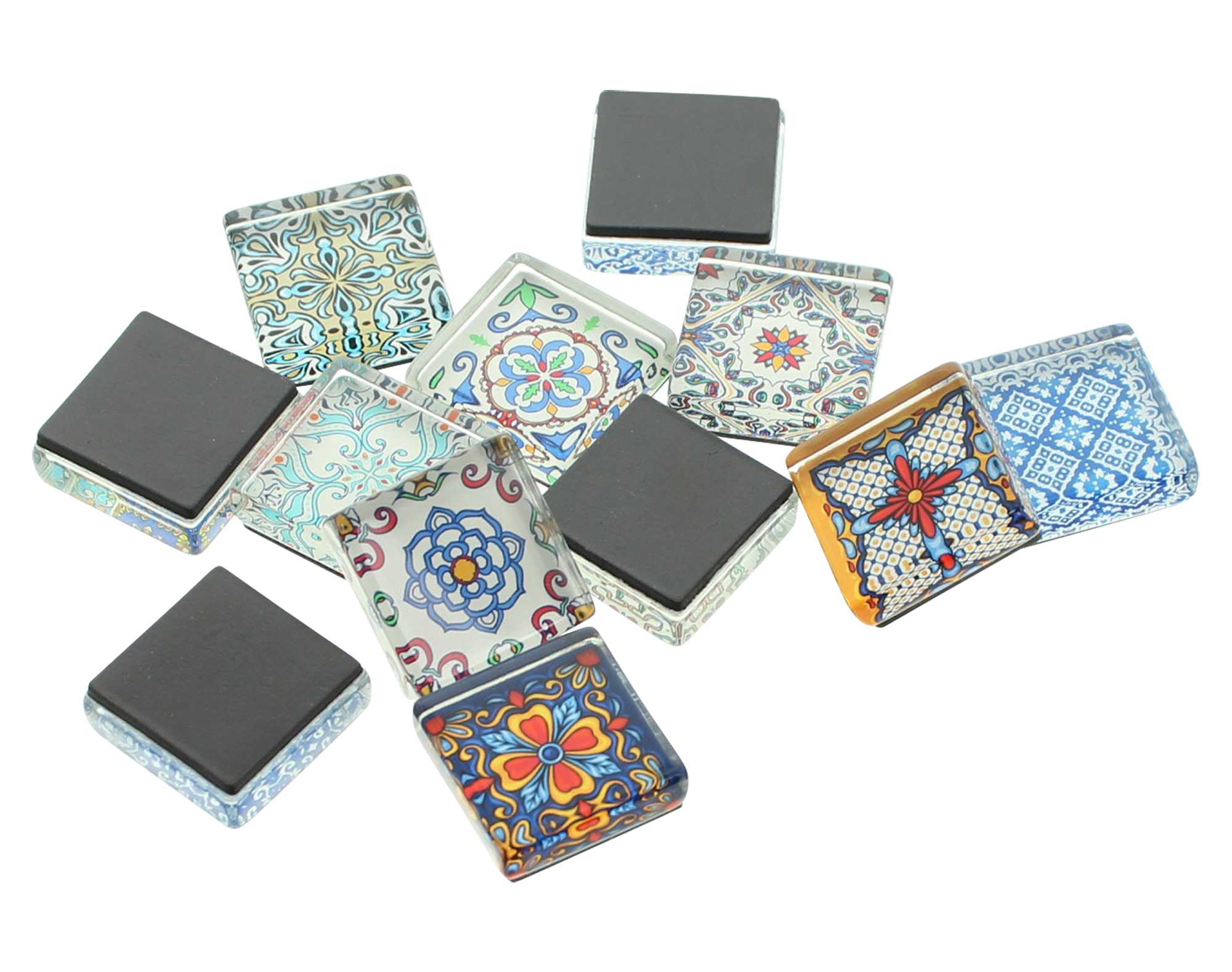 Acheter Lot de 12 aimants "mosaïque"  dans la boutique en ligne de Frank Flechtwaren pour Confettis de table et pics