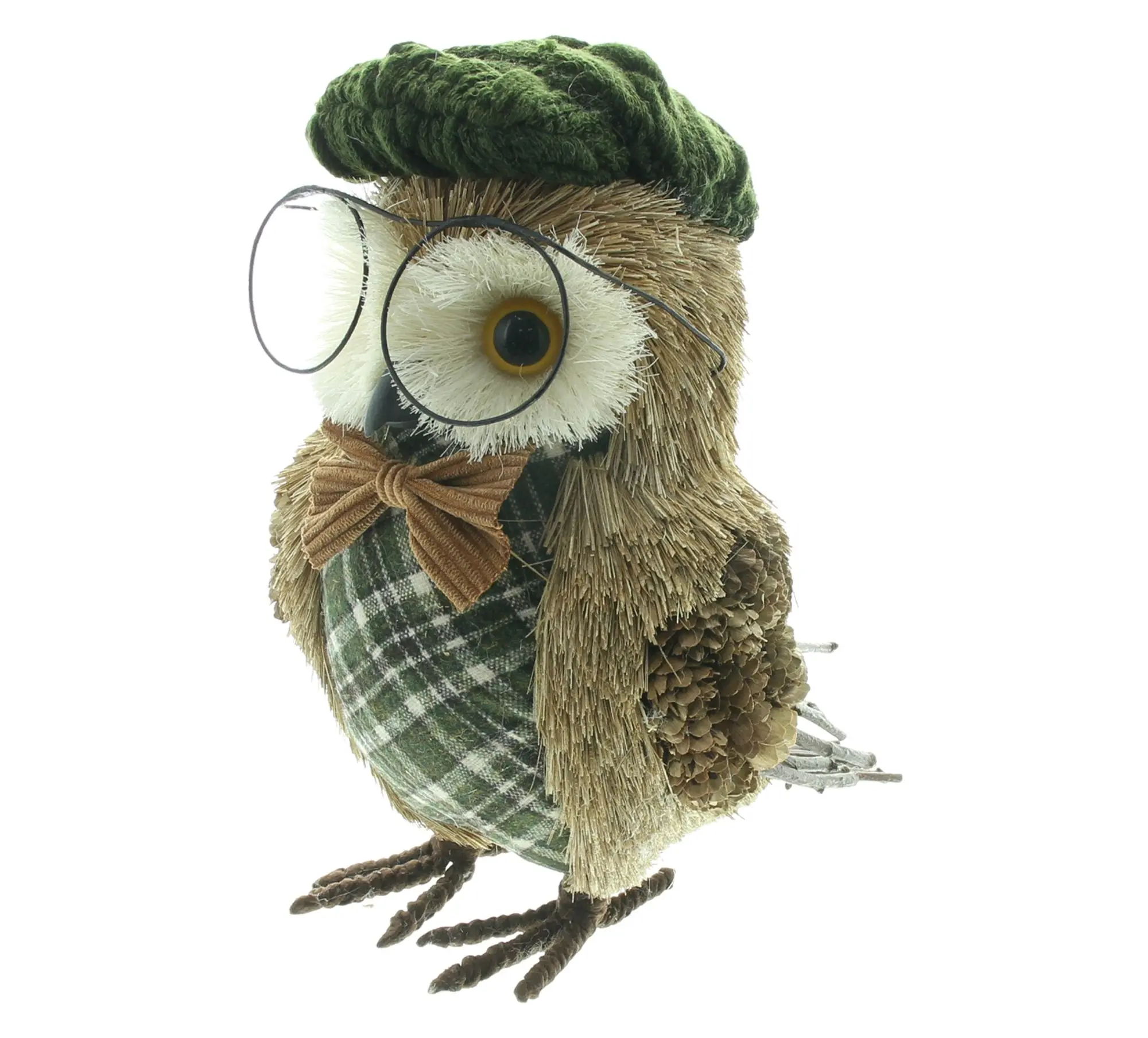 Deko-Figur "Herr Eule"  im Frank Flechtwaren Online Shop für Herbstliche Dekofiguren kaufen