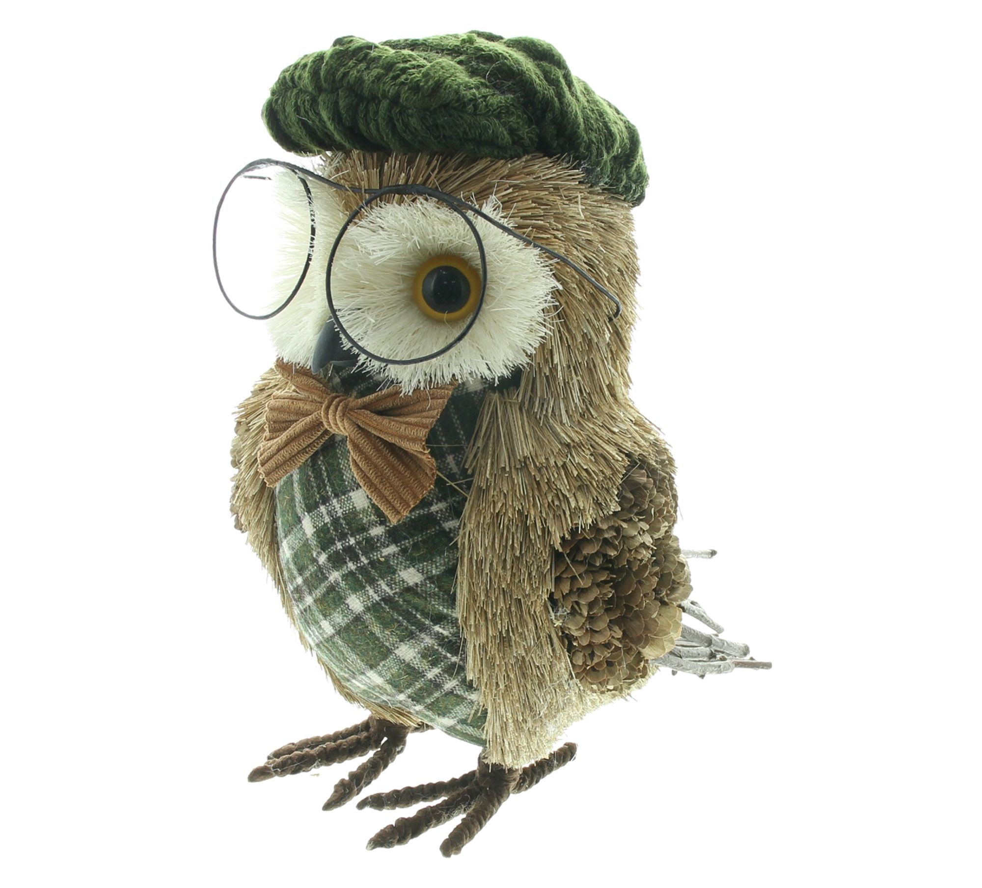Deko-Figur "Herr Eule"  im Frank Flechtwaren Online Shop für Herbstliche Dekofiguren kaufen