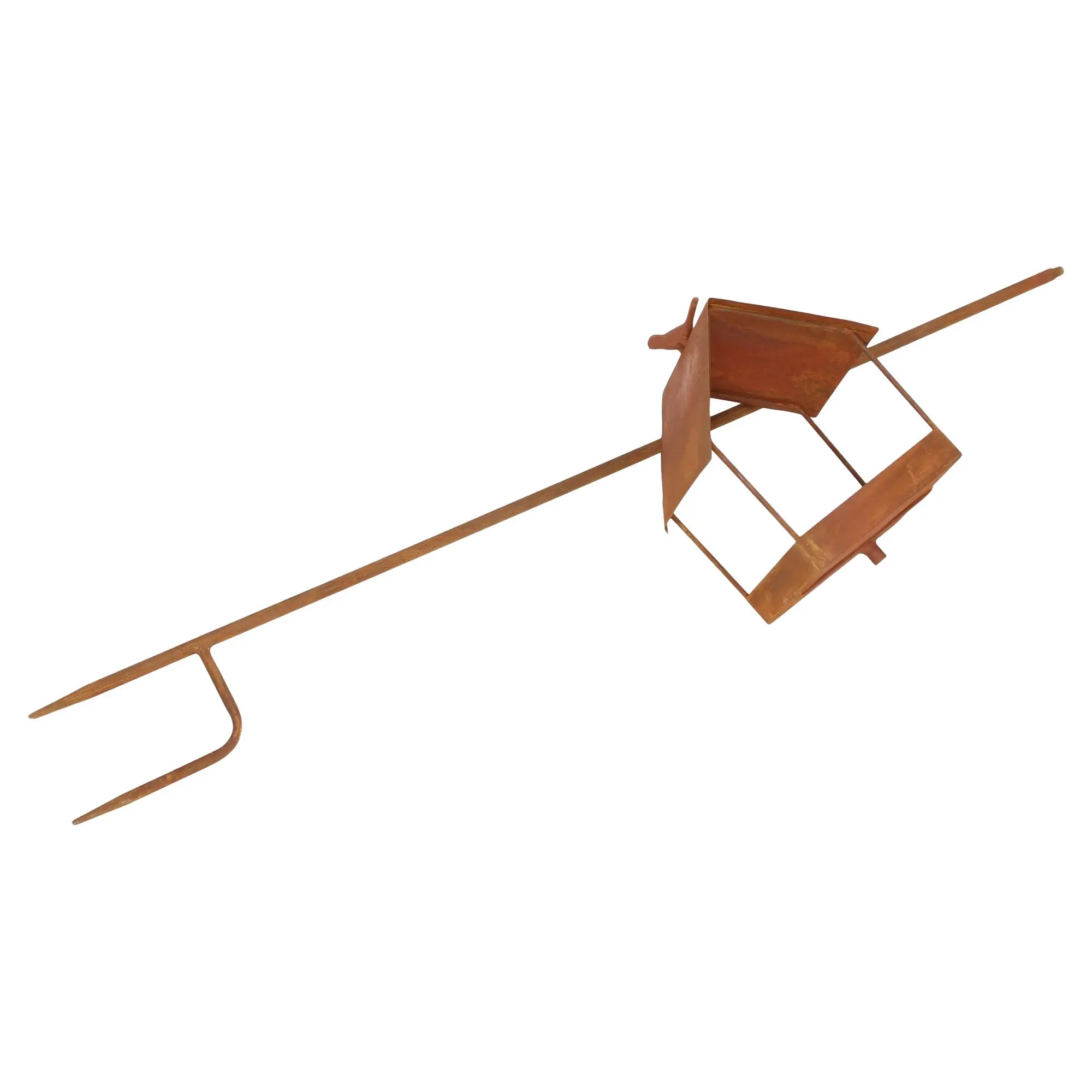 Gartenstecker "Vogelhaus"  im Frank Flechtwaren Online Shop für Rostdeko für Ihren Garten kaufen