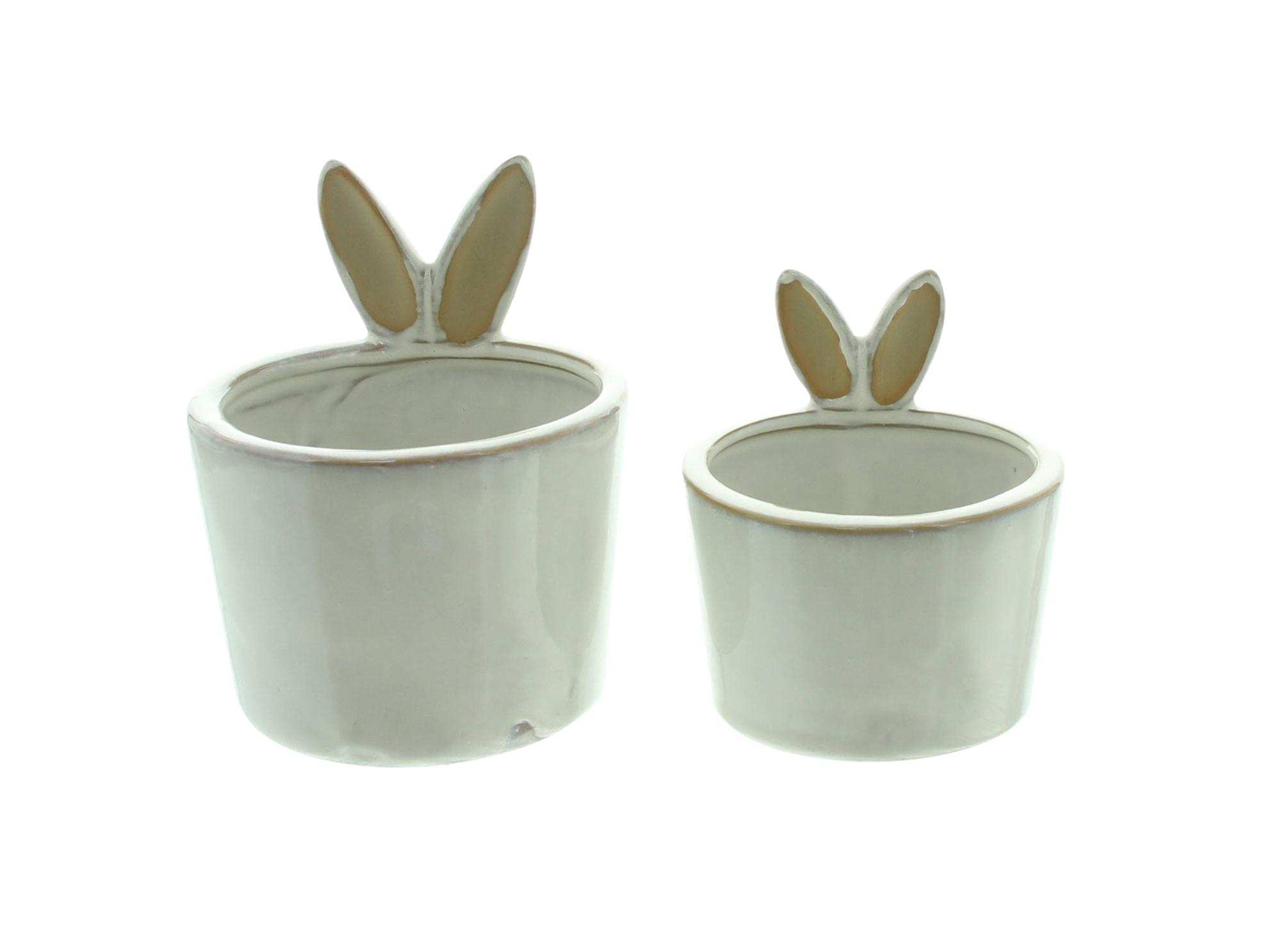 Pflanzer "Hasenohren", 2er Set  im Frank Flechtwaren Online Shop für Dekoschalen &amp; -etageren kaufen