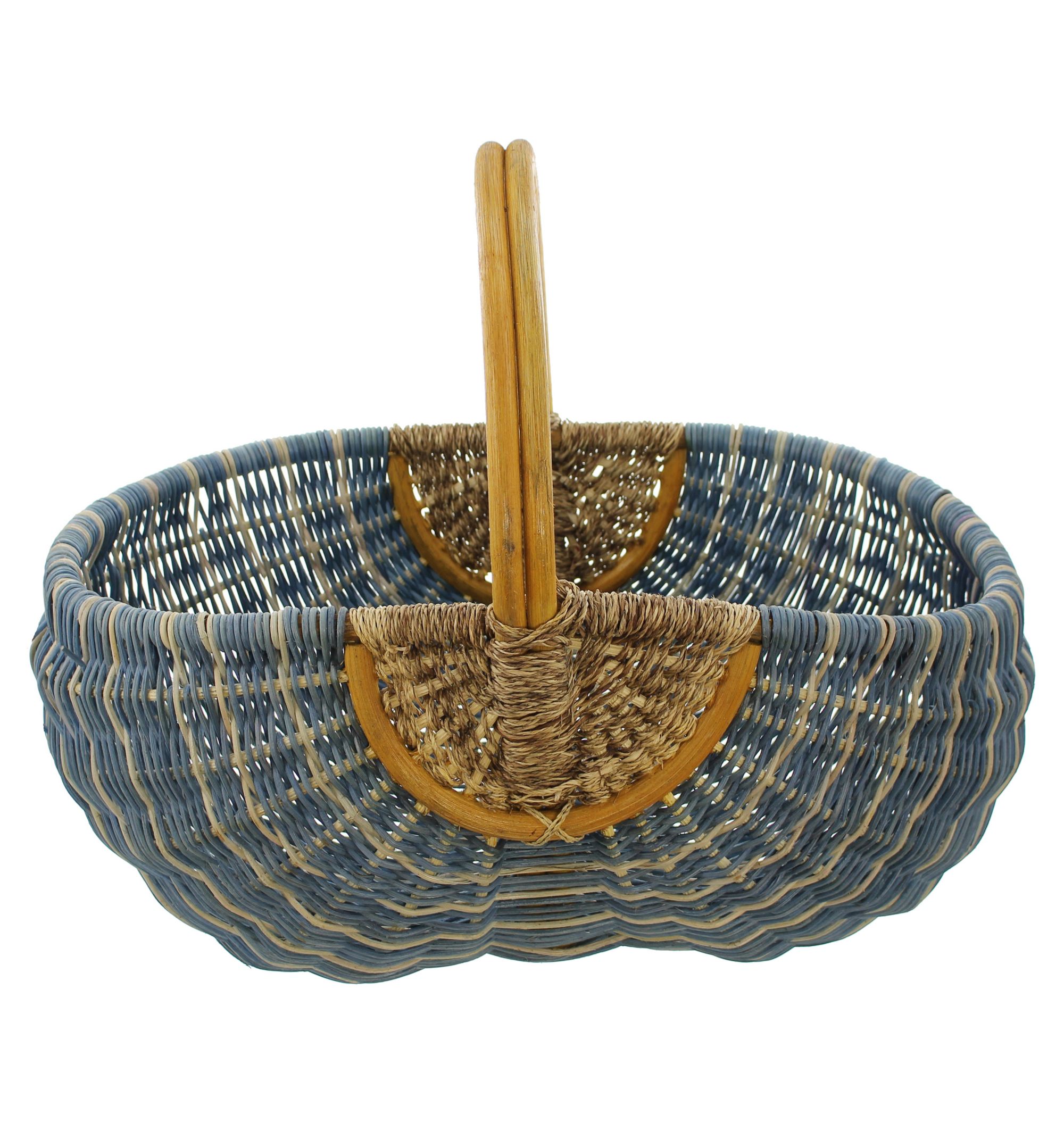 Einkaufskorb "Blau/Natur" im Frank Flechtwaren Online Shop für Einkaufskörbe kaufen Einkaufskorb "Blau/Natur" im Frank Flechtwaren Online Shop für Einkaufskörbe kaufen