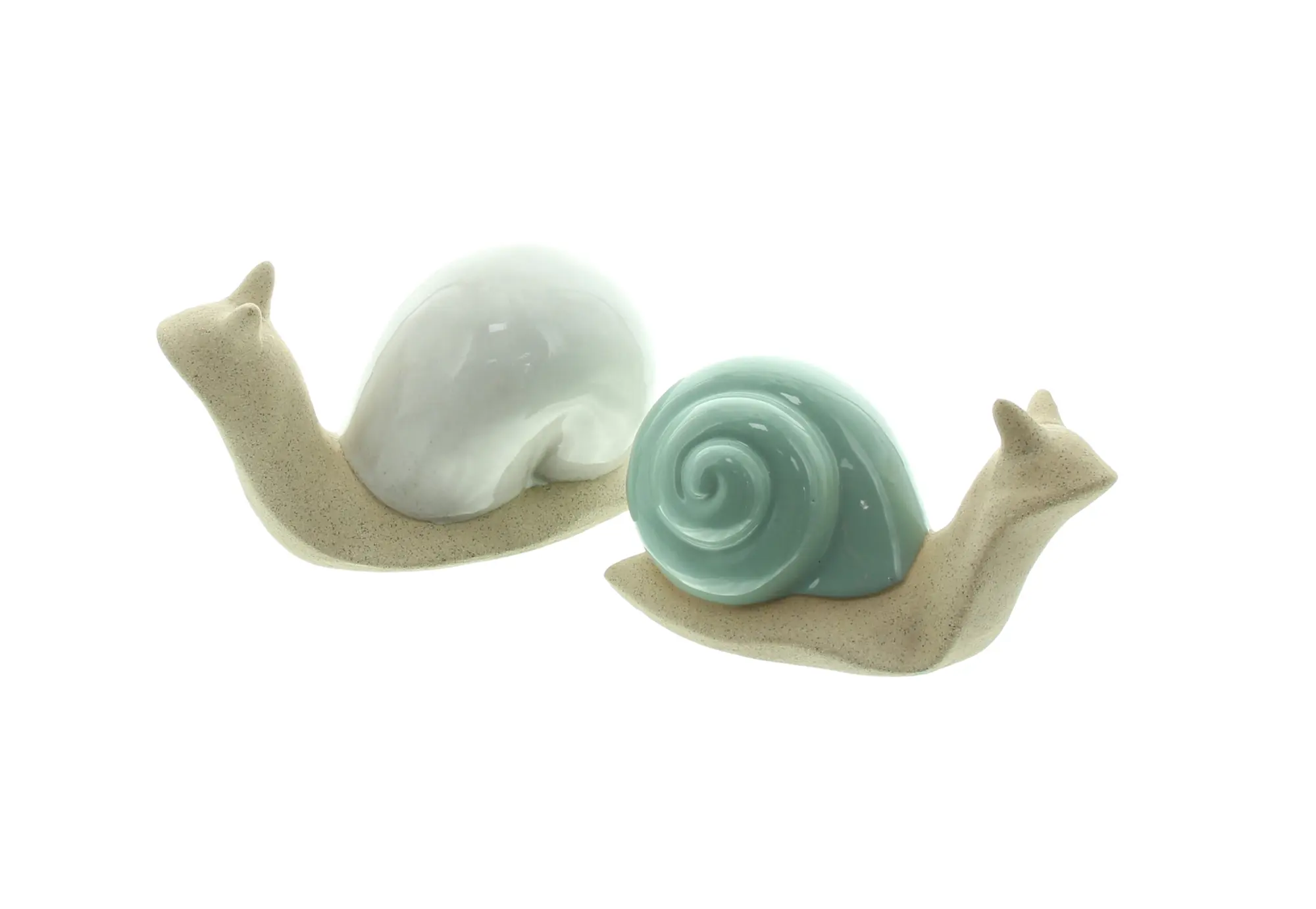 Dekofigur "Schneckenrennen", 2er Set  im Frank Flechtwaren Online Shop für Dekofiguren kaufen