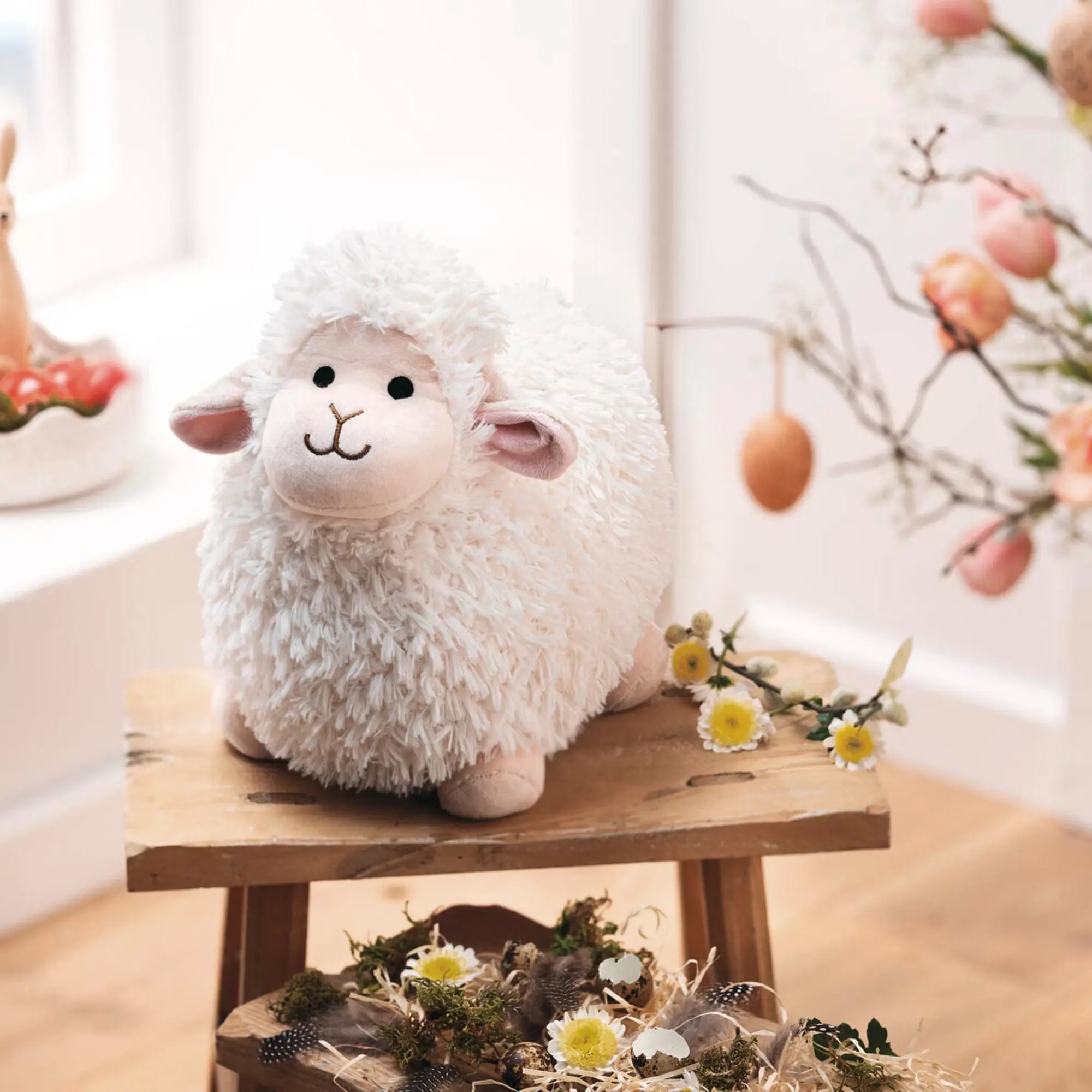 Kuschelschaf "Magda"  im Frank Flechtwaren Online Shop für Dekofiguren kaufen