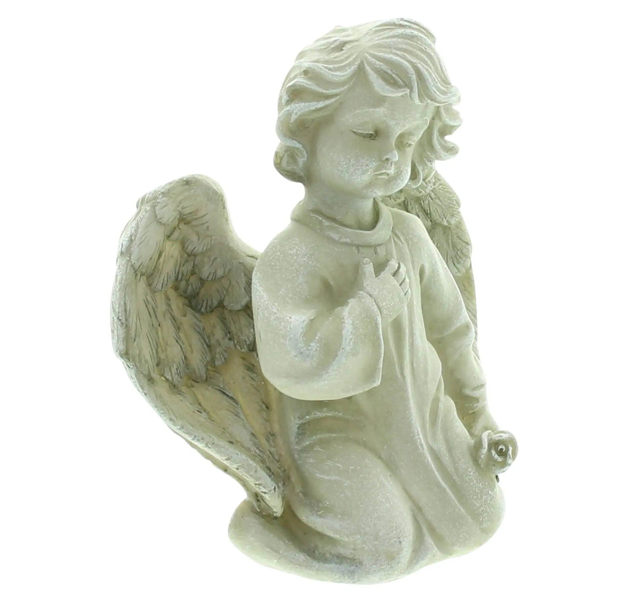 Engel "Rose"  im Frank Flechtwaren Online Shop für Gartenfiguren kaufen