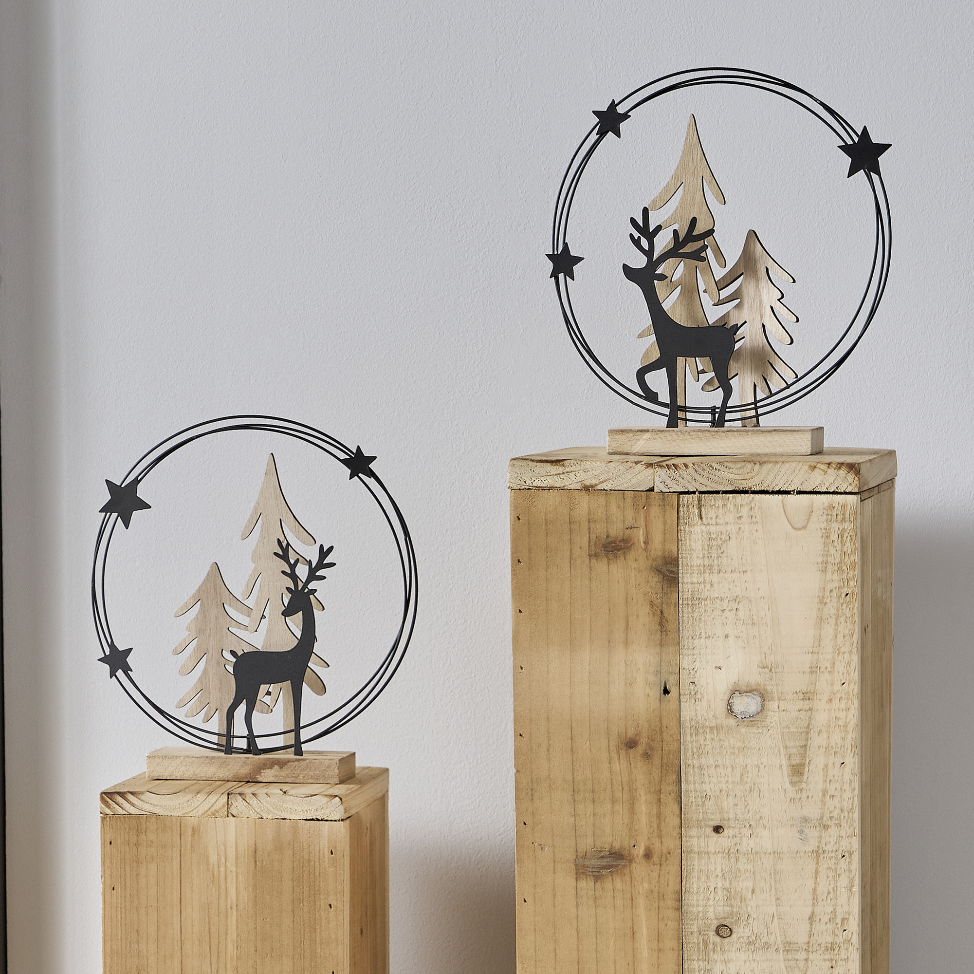 Weihnachtsdeko "Winterwald", 2er Set  im Frank Flechtwaren Online Shop kaufen