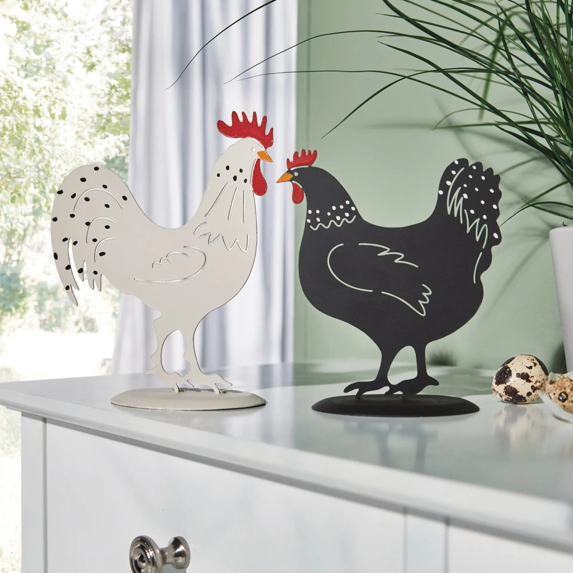Figur "Black &amp; White", 2er Set  im Frank Flechtwaren Online Shop kaufen