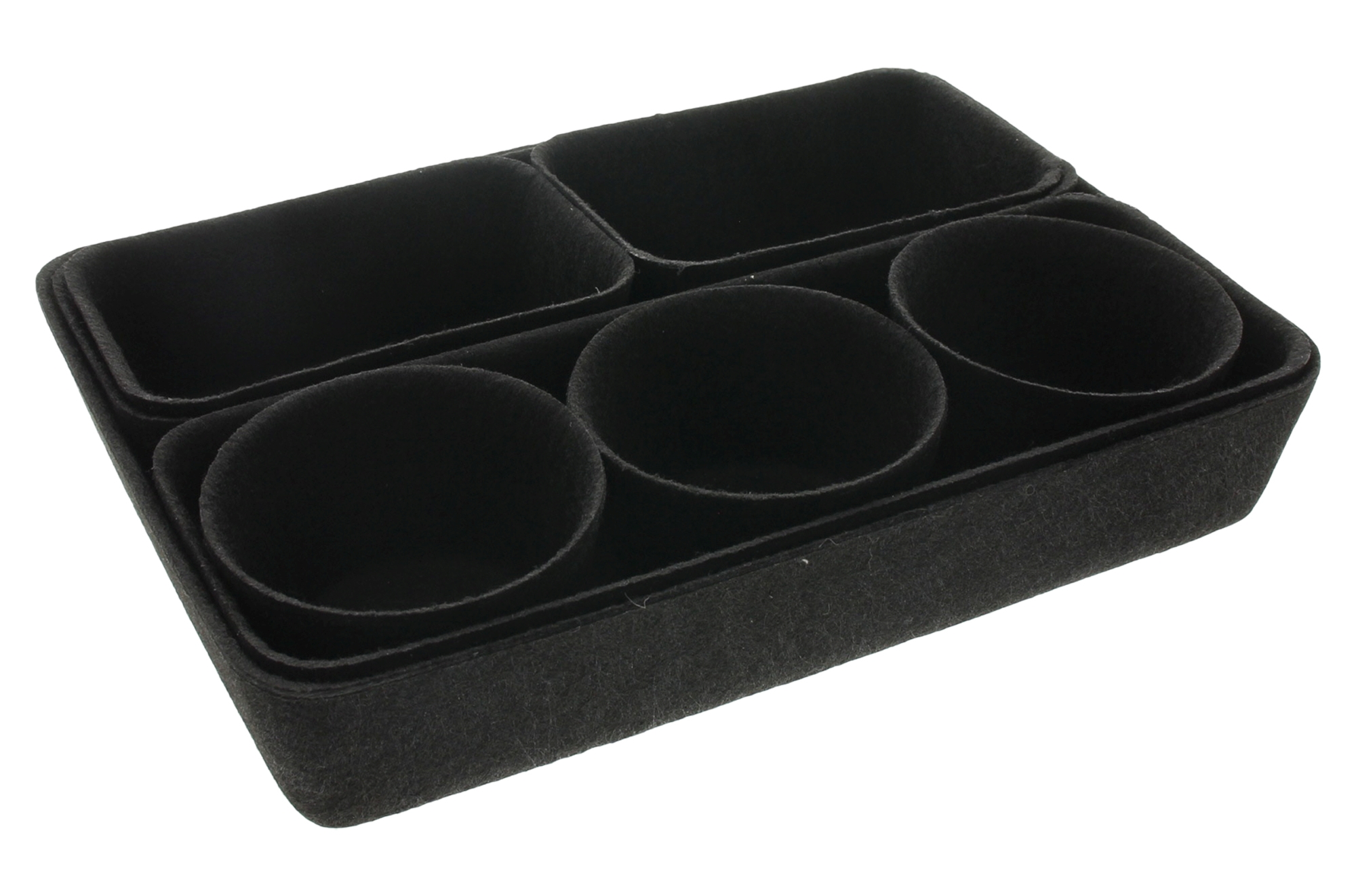 Schubladen-Organizer "Black", 8er Set  im Frank Flechtwaren Online Shop für Wohnzimmer kaufen