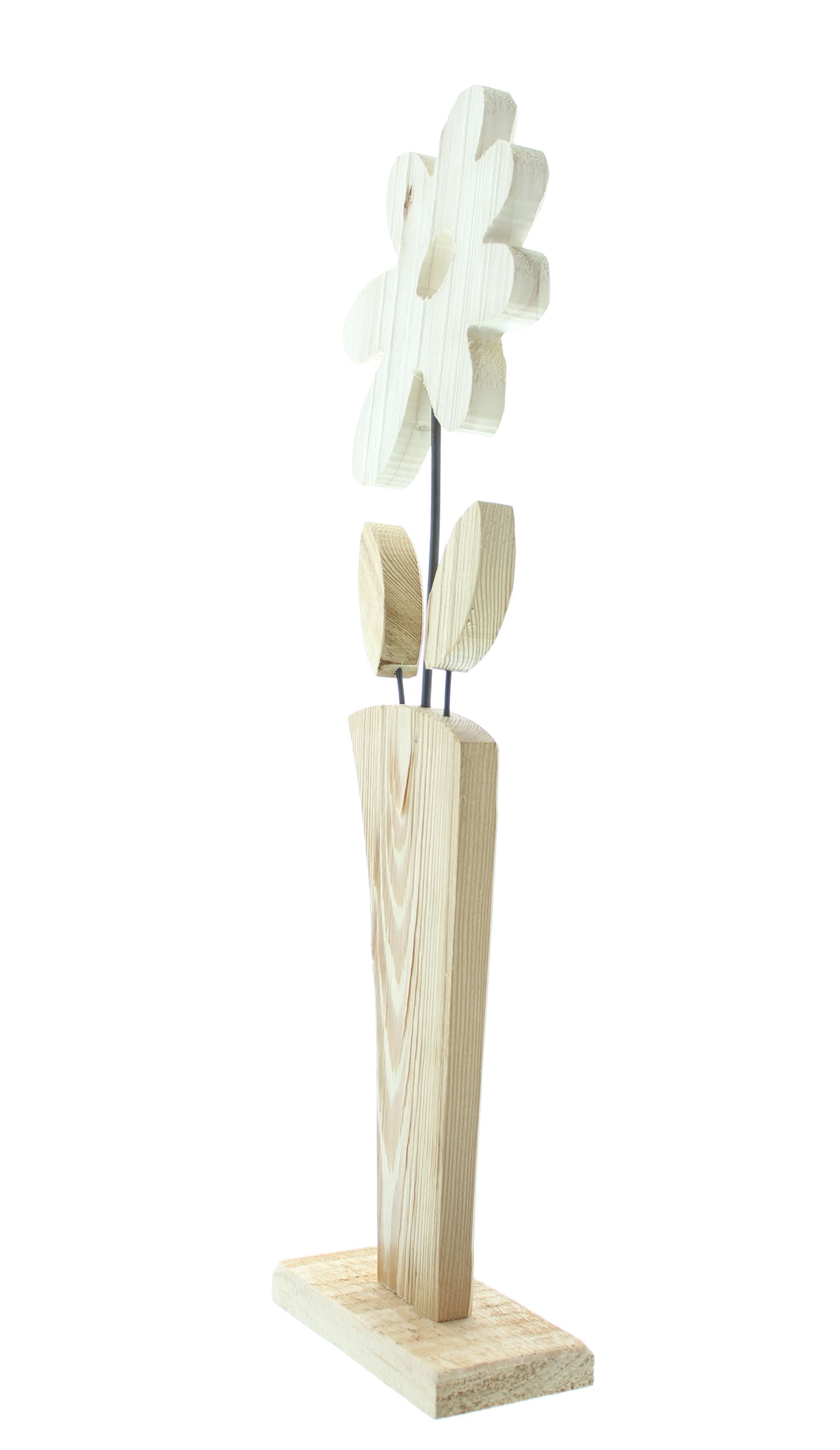 Holzdeko "Blume"  im Frank Flechtwaren Online Shop für Ostern kaufen