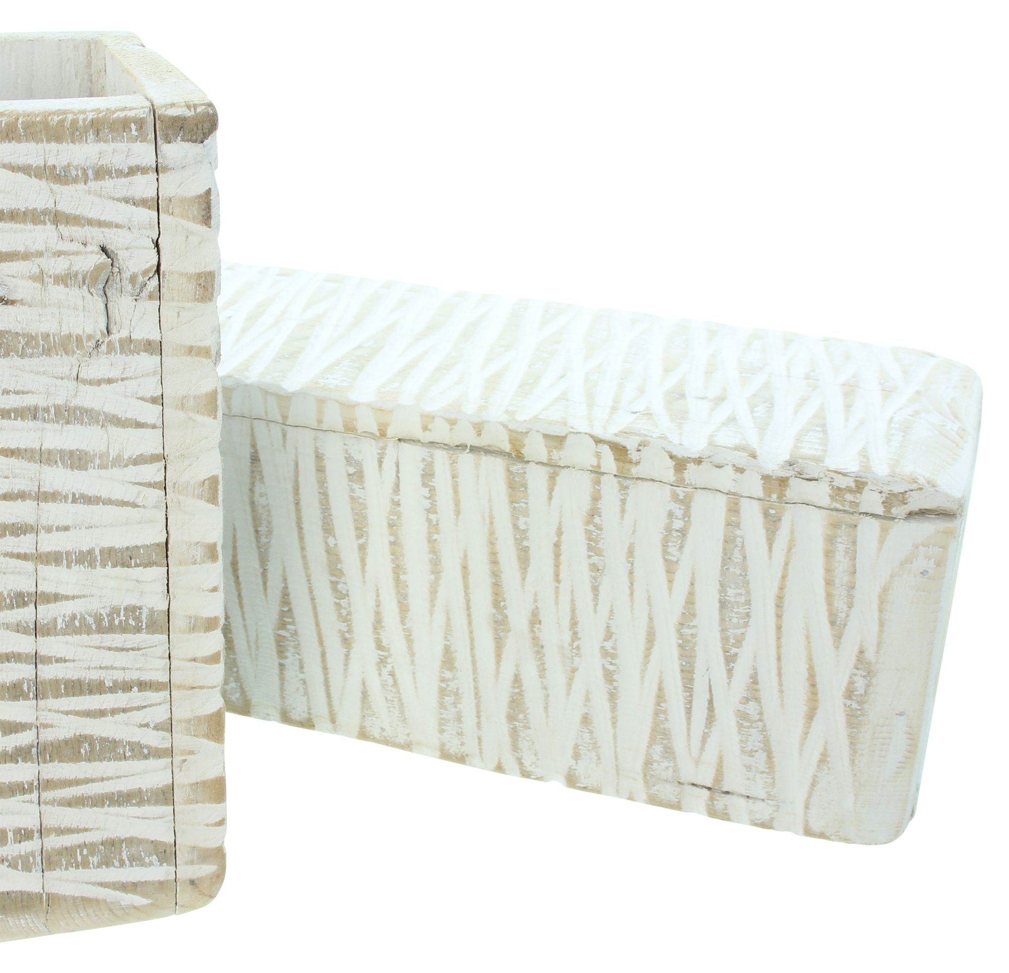 Dekovase "White Shabby", 2er Set im Frank Flechtwaren Online Shop für Deko kaufen Dekovase "White Shabby", 2er Set im Frank Flechtwaren Online Shop für Deko kaufen