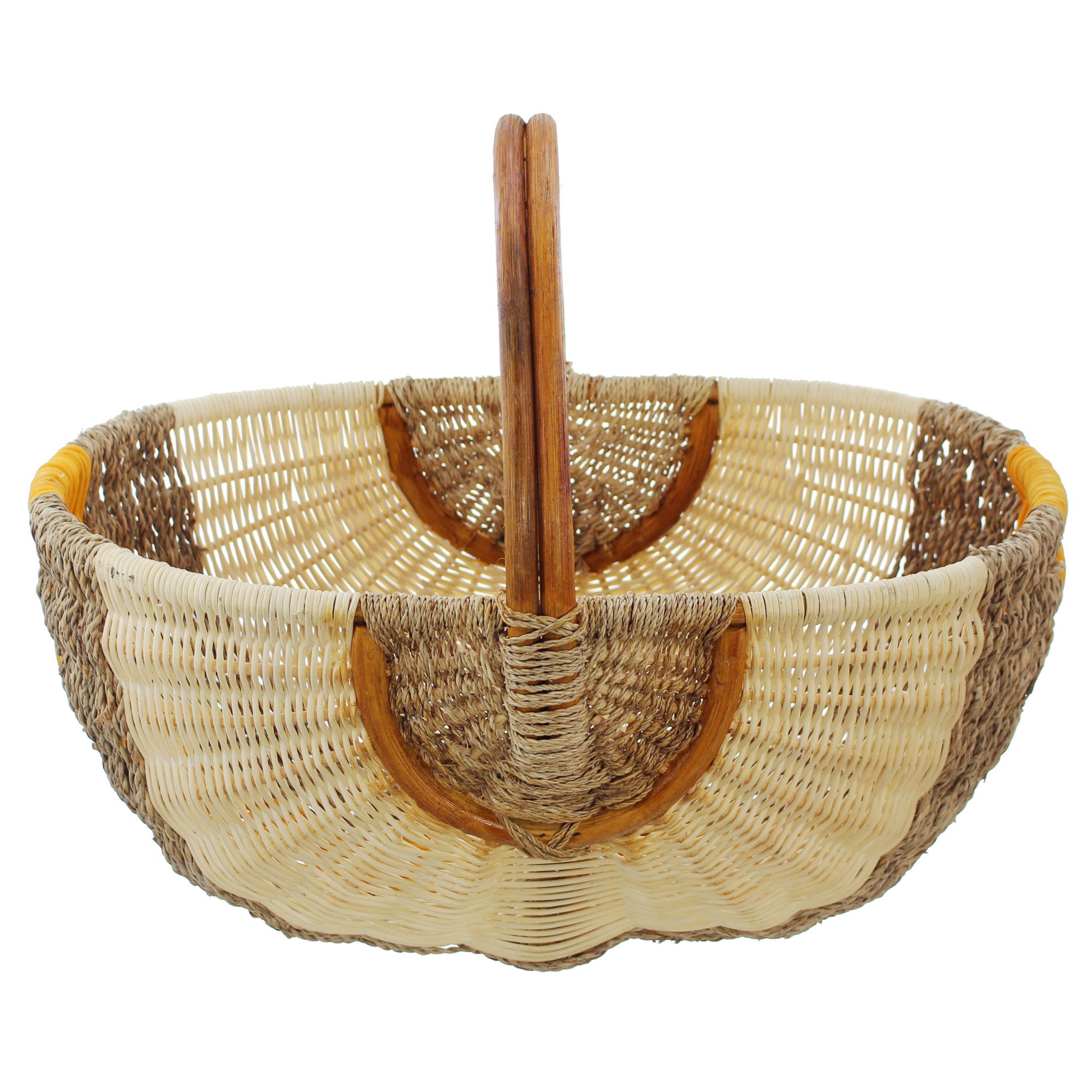 Einkaufskorb "Orange/Natur" im Frank Flechtwaren Online Shop für Einkaufskörbe kaufen Einkaufskorb "Orange/Natur" im Frank Flechtwaren Online Shop für Einkaufskörbe kaufen