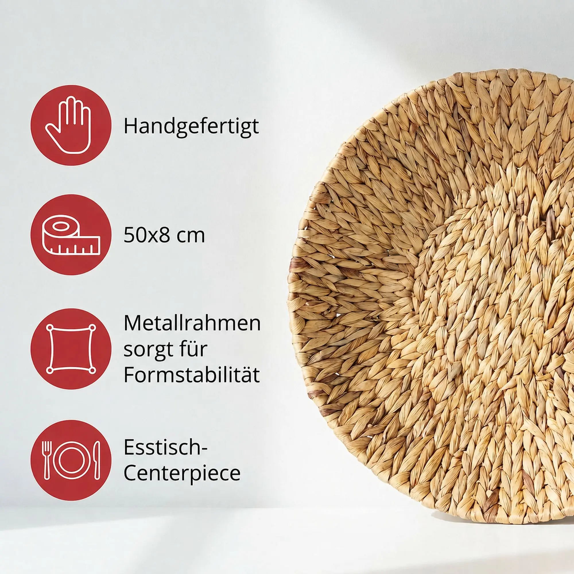 Große Schale, flach  im Frank Flechtwaren Online Shop für Küche kaufen