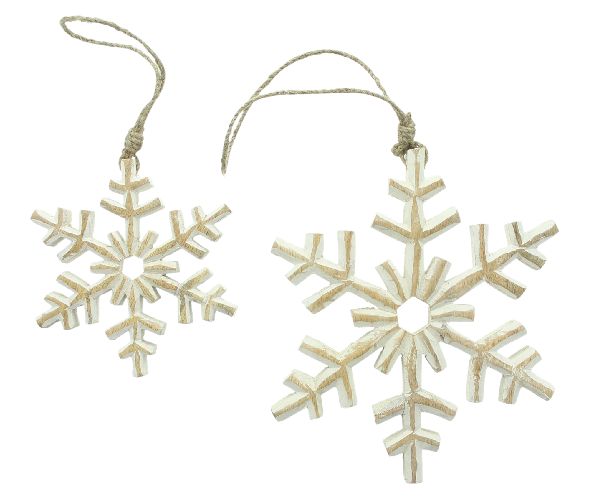 Hänger "Schneeflocke", 2er Set  im Frank Flechtwaren Online Shop kaufen