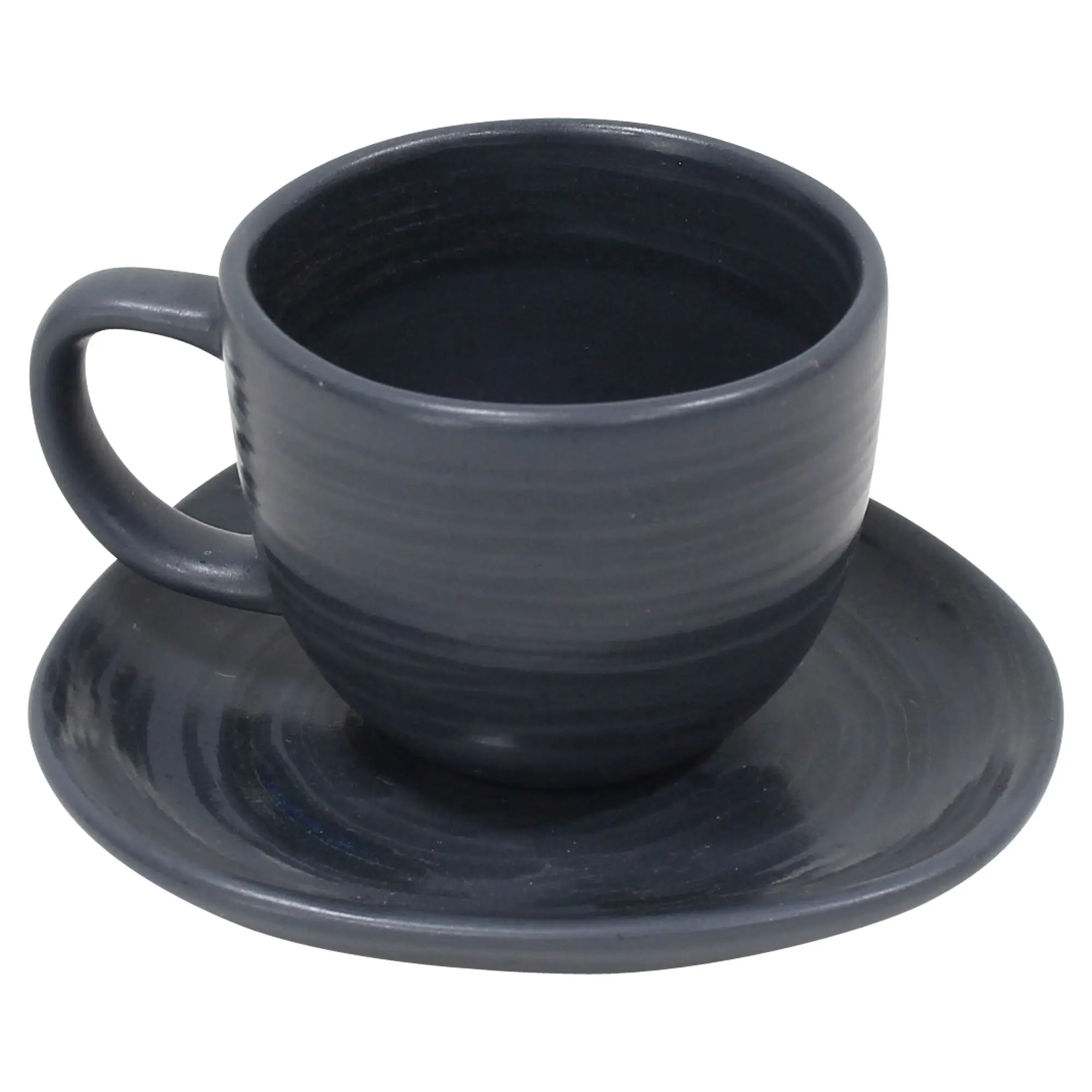 Espressotasse mit Unterteller "Circle", 2tlg.  im Frank Flechtwaren Online Shop für Küche kaufen