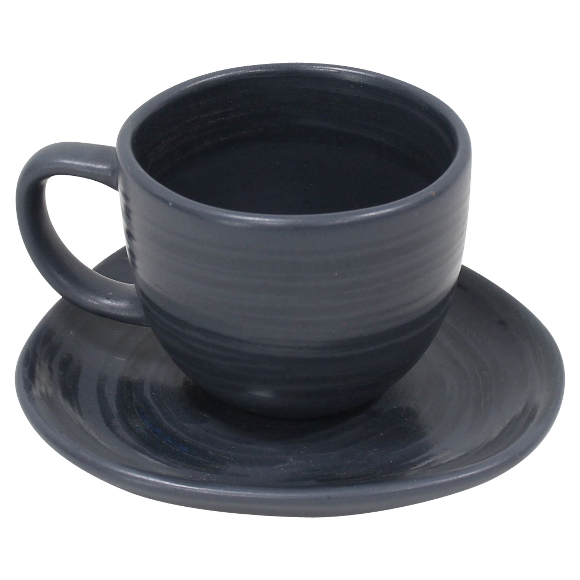 Espressotasse mit Unterteller "Circle", 2tlg.  im Frank Flechtwaren Online Shop für Küche kaufen