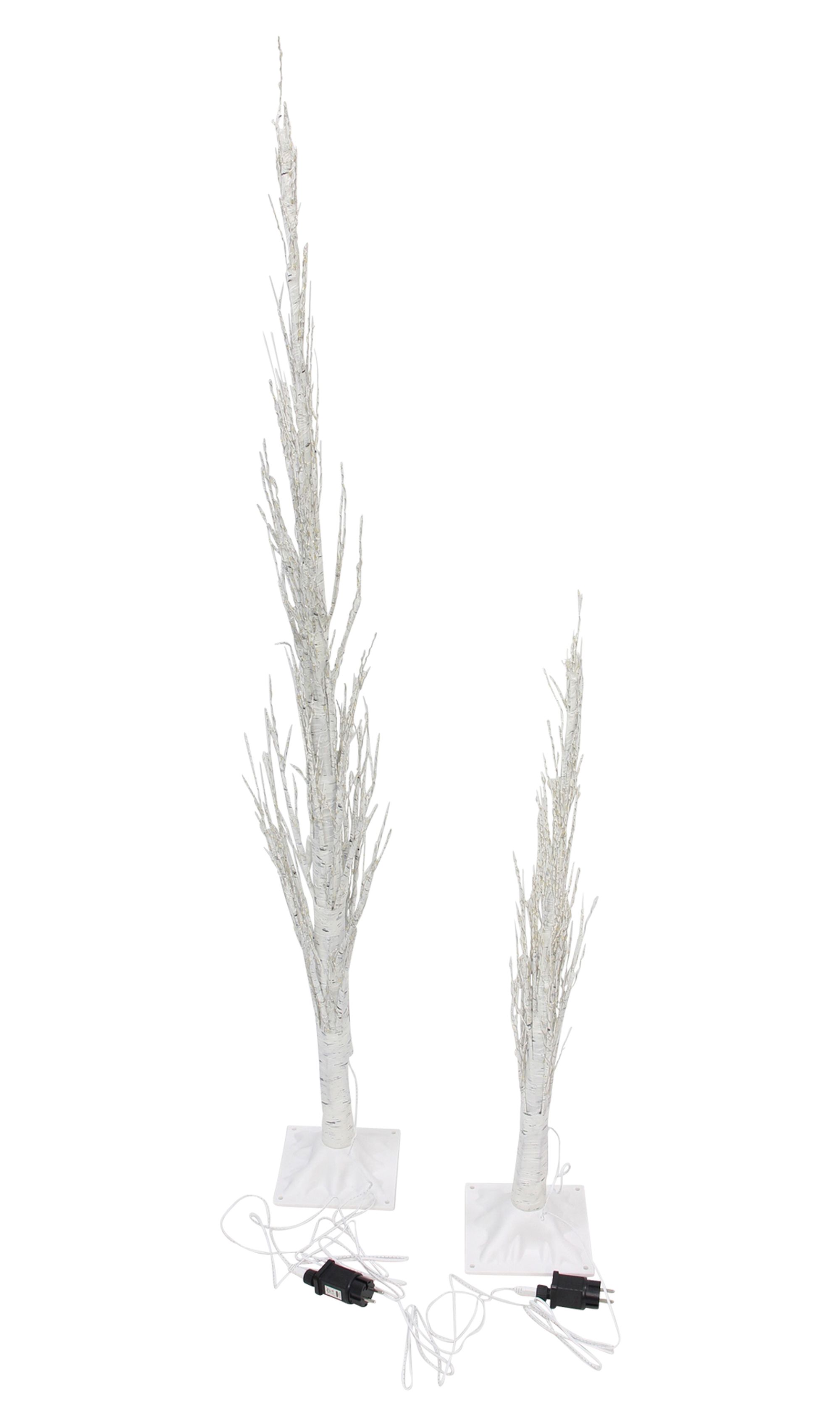 LED-Tanne "White Christmas", 2er Set  im Frank Flechtwaren Online Shop für Titelserie Weihnachten kaufen