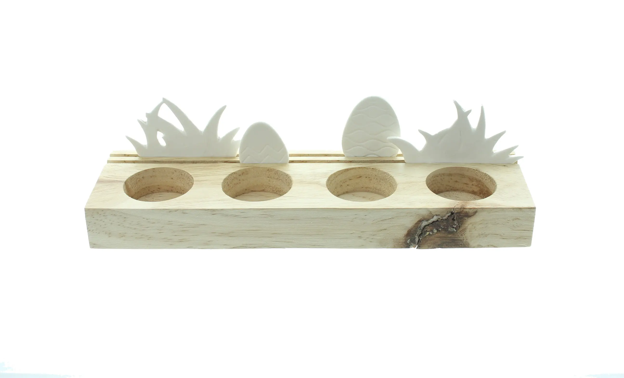 Teelichthalter "Osterwiese", B-Ware  im Frank Flechtwaren Online Shop für Osterlichter kaufen