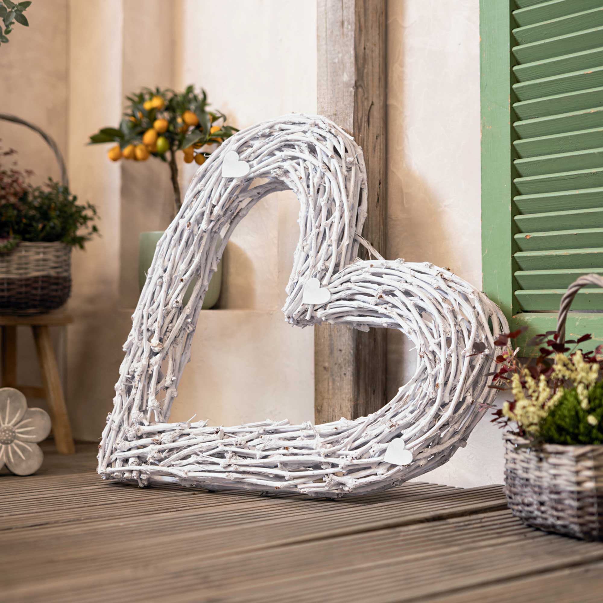 Maxiherz "Romance"  im Frank Flechtwaren Online Shop kaufen