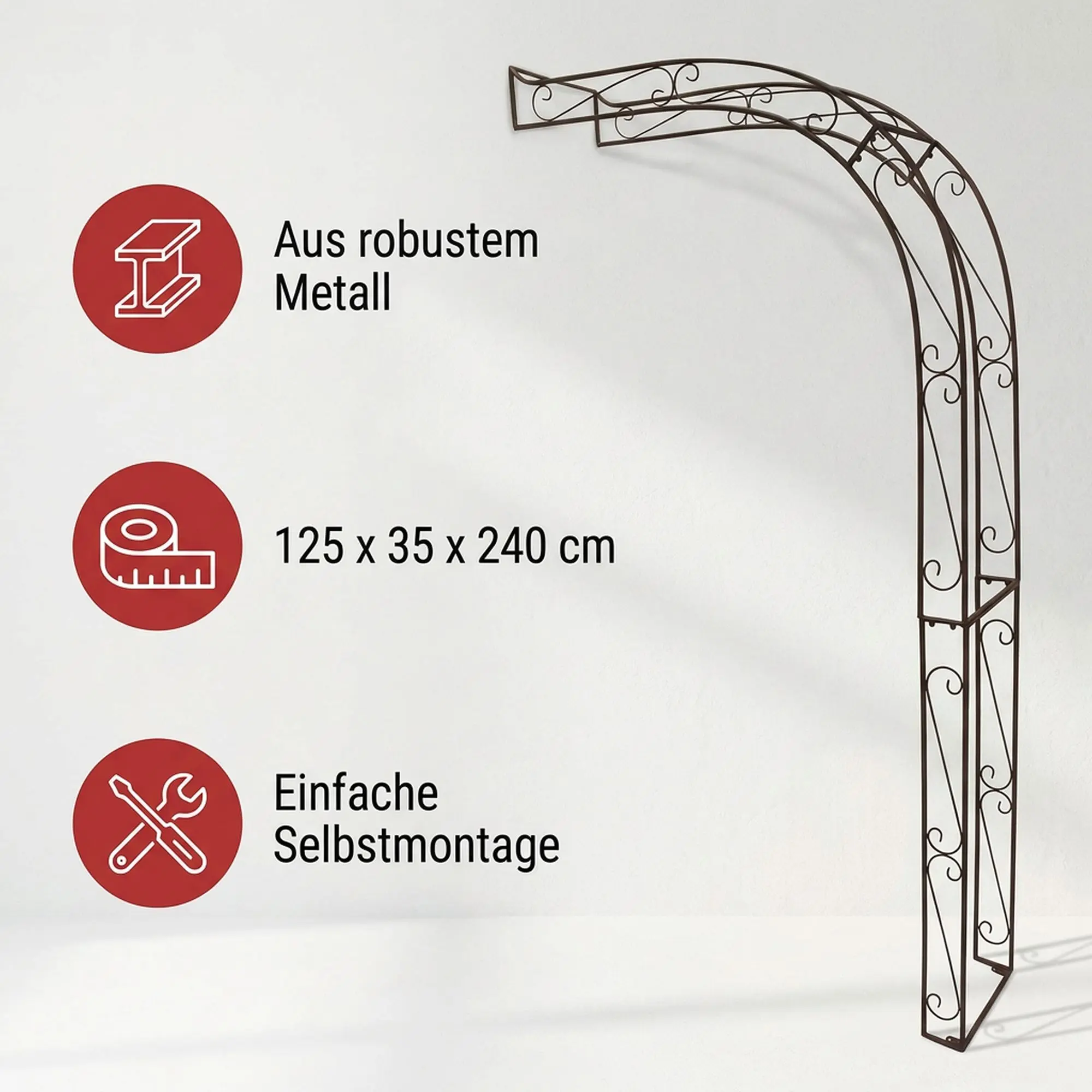 Rankhilfe "Halbbogen"  im Frank Flechtwaren Online Shop für Rankhilfen &amp; Rankbögen kaufen