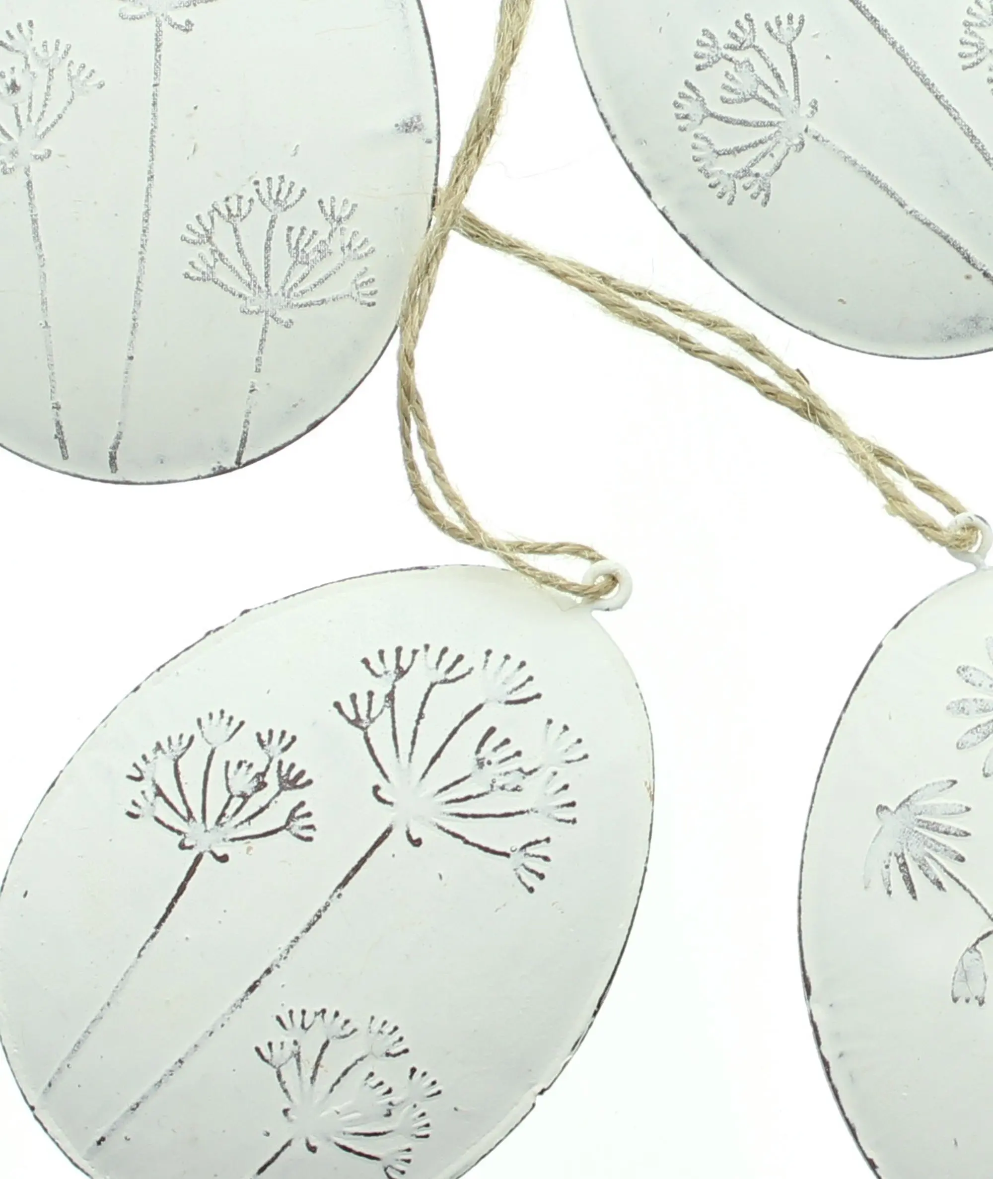 Hänger "Ei mit Blüten", 4er Set  im Frank Flechtwaren Online Shop für Österliche Dekohänger kaufen