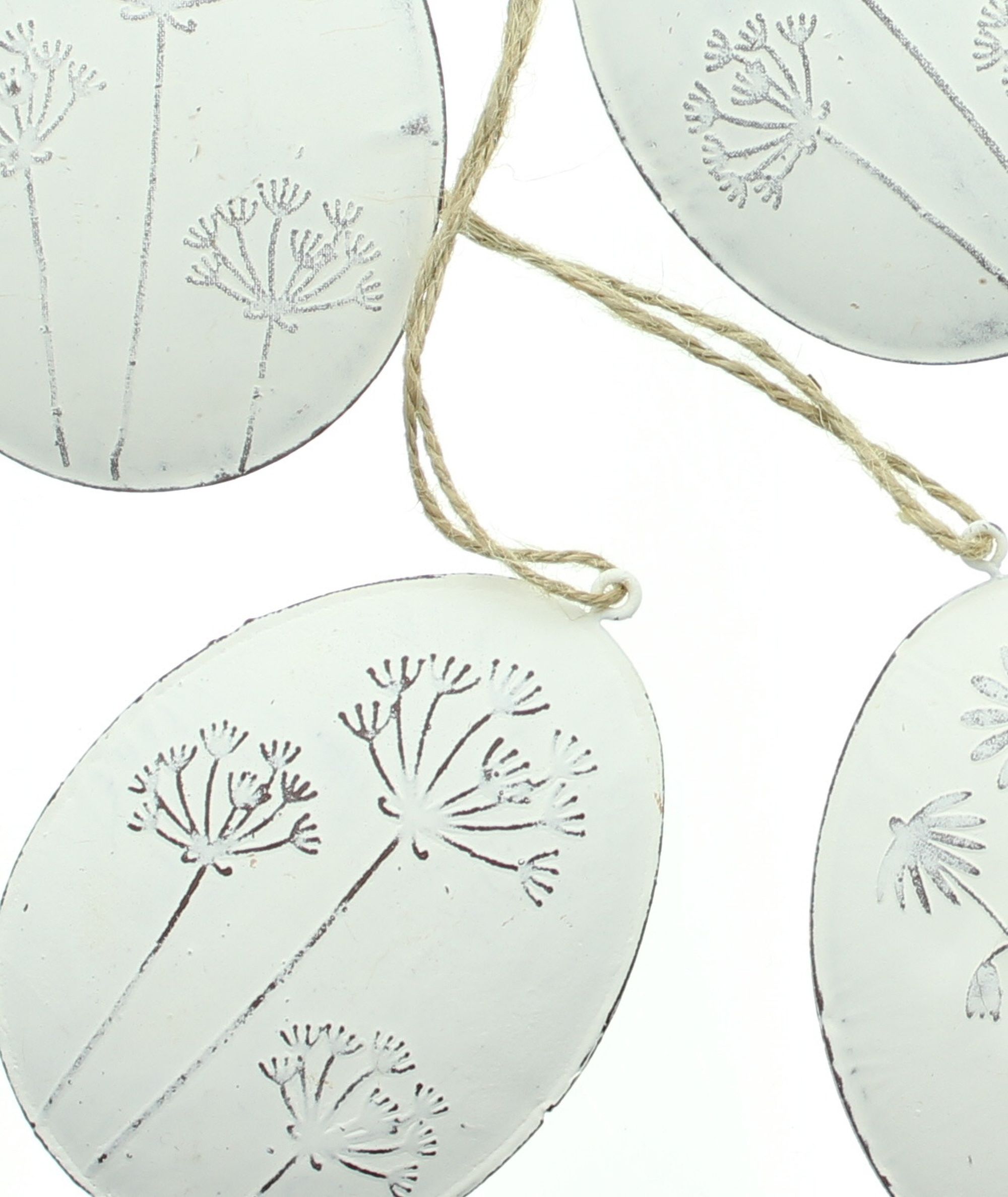 Hänger "Ei mit Blüten", 4er Set  im Frank Flechtwaren Online Shop für Ostern kaufen