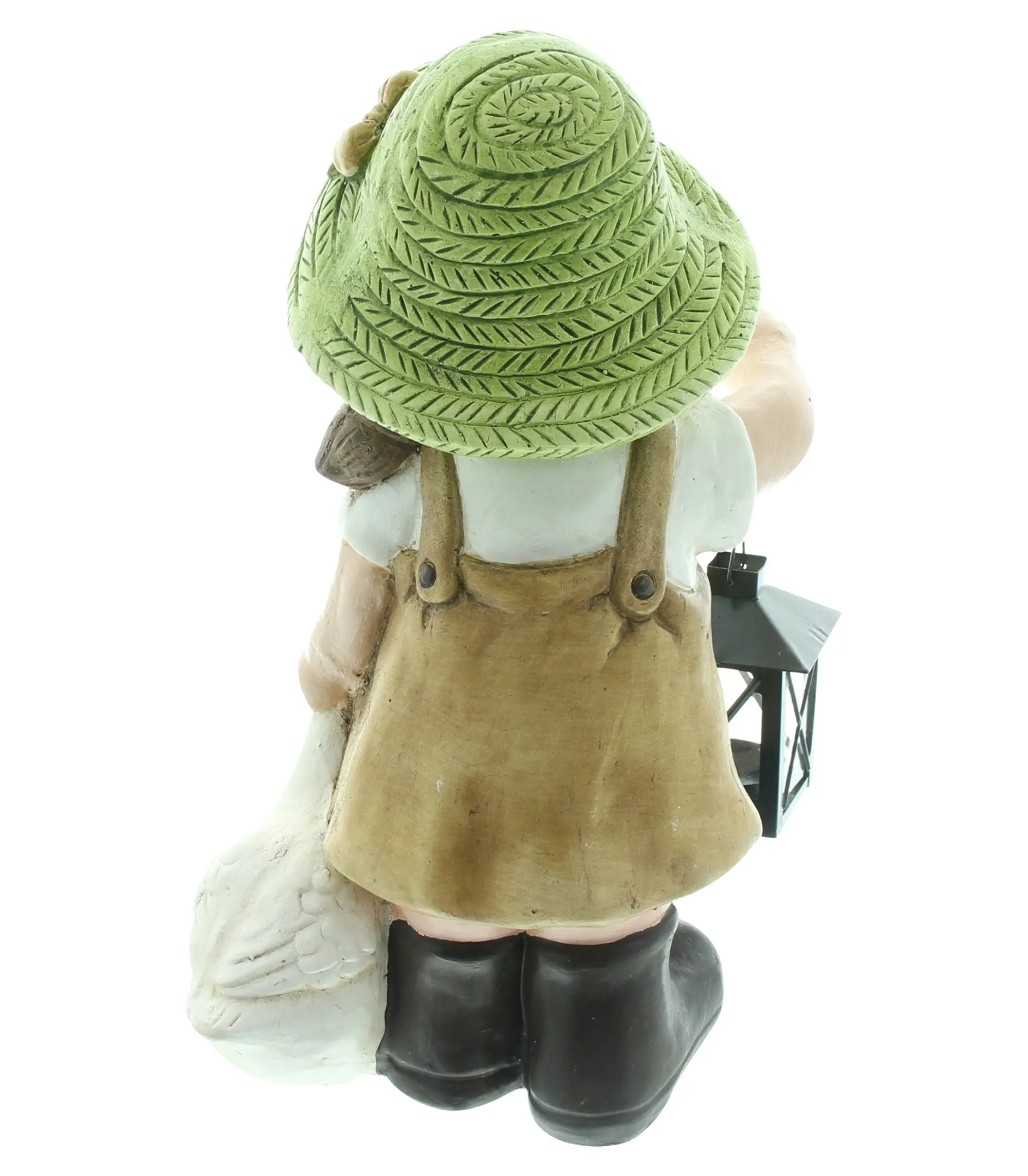 Figur "Mädchen mit Gans"  im Frank Flechtwaren Online Shop für Bunter Ostergarten kaufen
