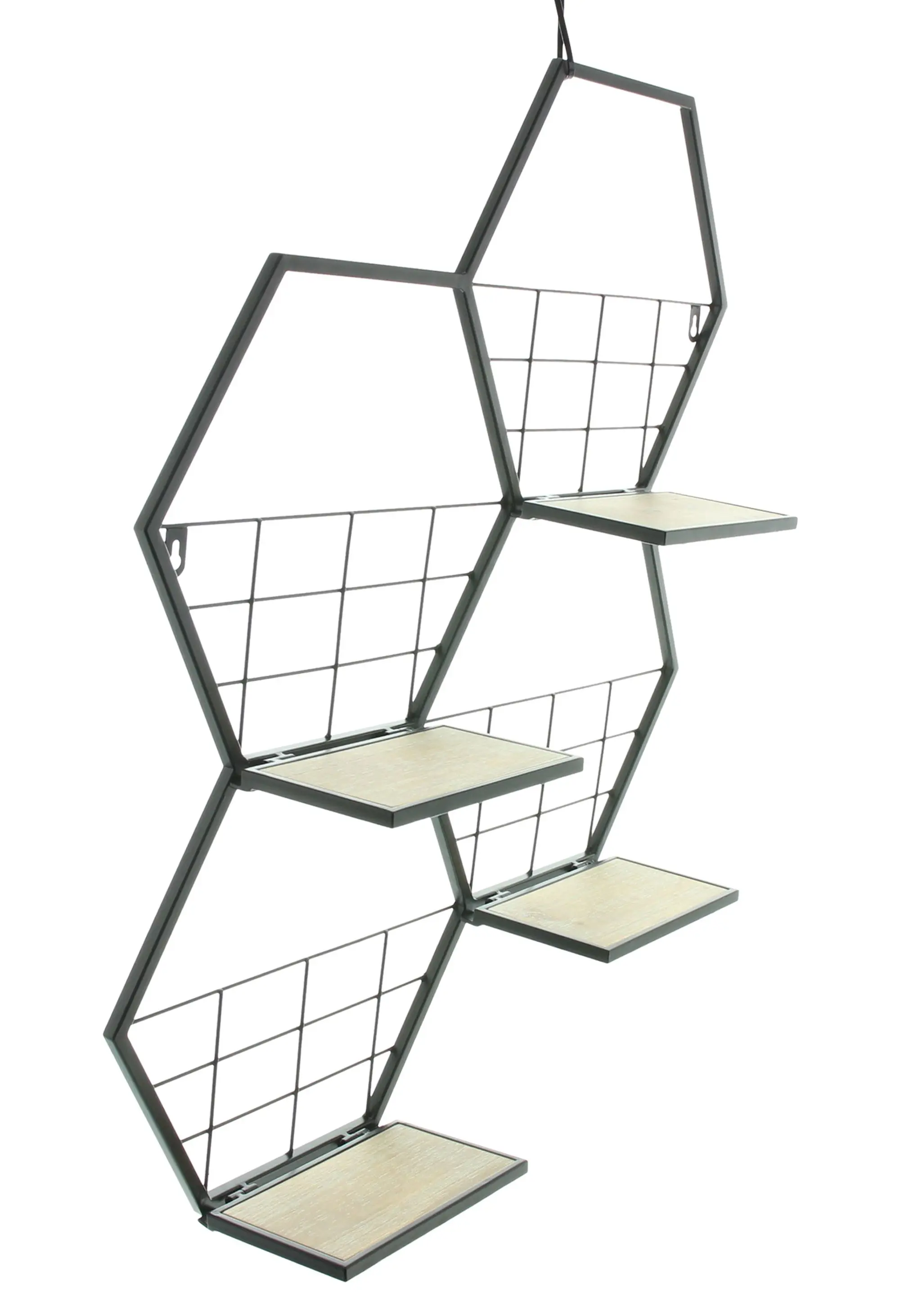 Wandregal "Hexagon"  im Frank Flechtwaren Online Shop für Wohnzimmer kaufen