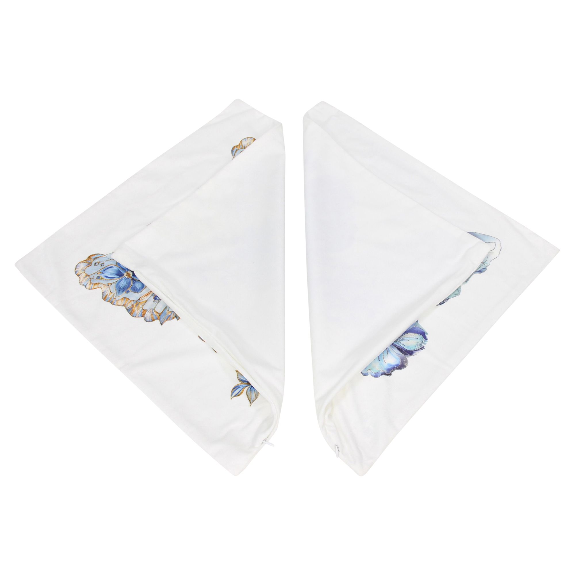 Kissenhülle "Blauer Schmetterling", 2er Set  im Frank Flechtwaren Online Shop für Kissenhüllen kaufen