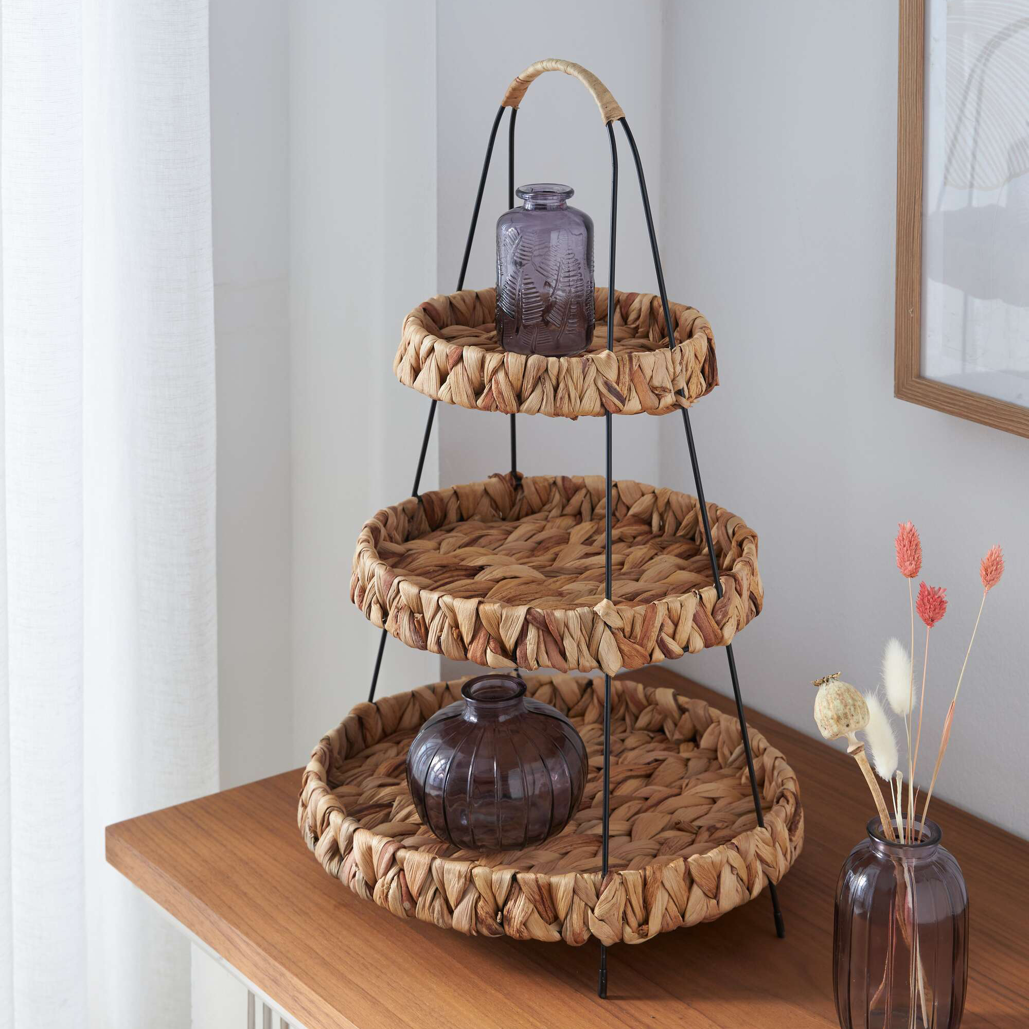 Etagere "Wasserhyazinthe"  im Frank Flechtwaren Online Shop kaufen