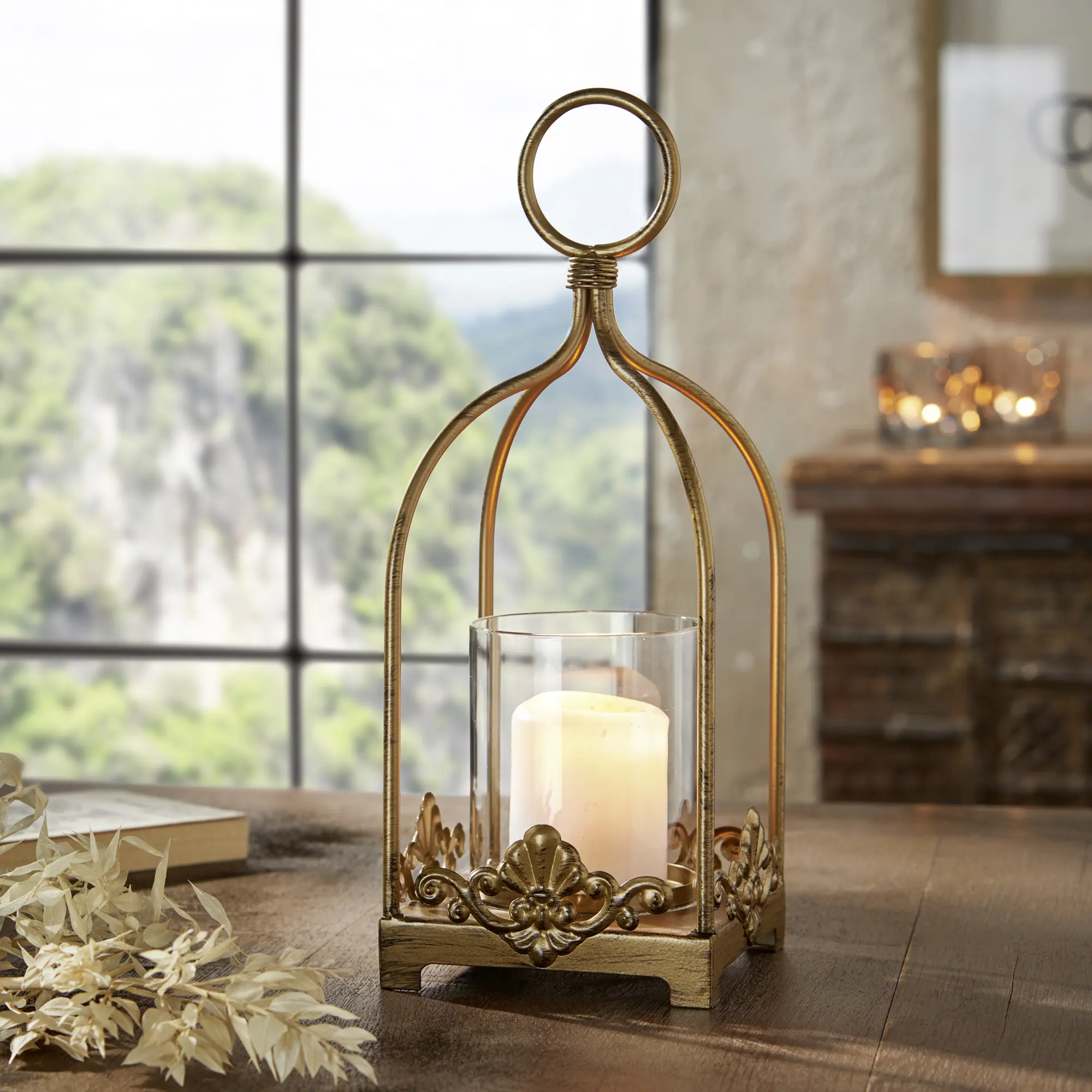 Windlicht "Ornament"  im Frank Flechtwaren Online Shop für Ostern kaufen