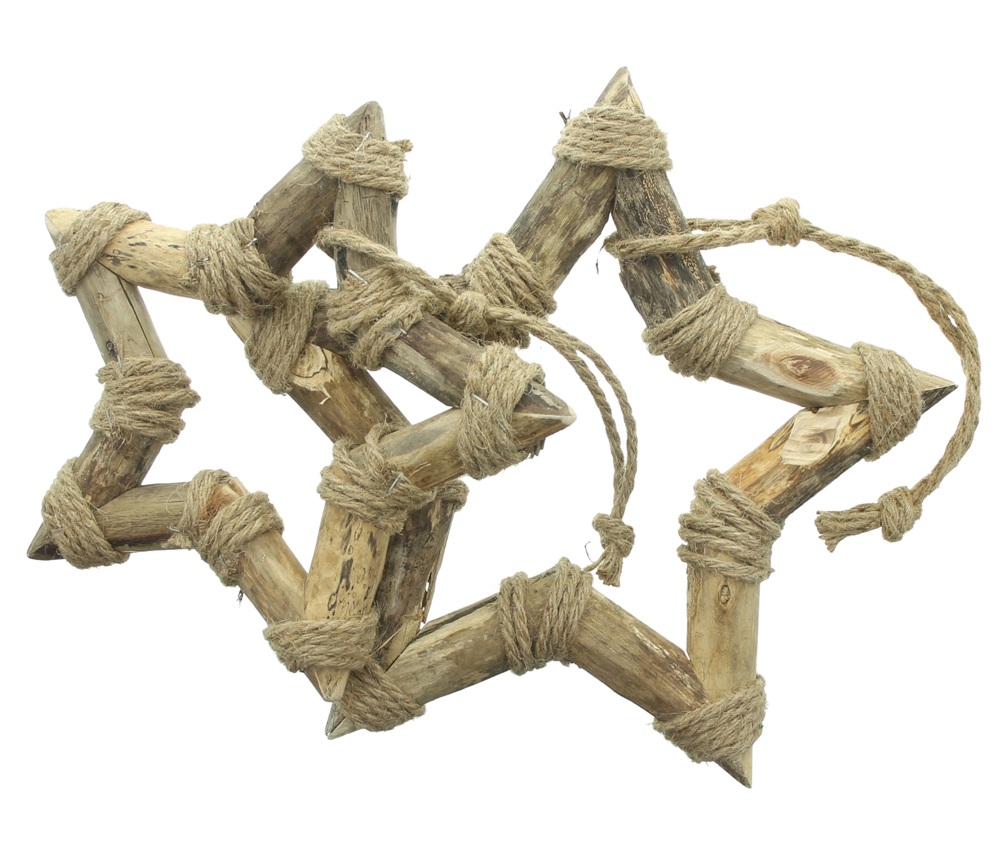 Sternhänger "Shabby-Chic", 2er Set  im Frank Flechtwaren Online Shop für Dekohänger  kaufen