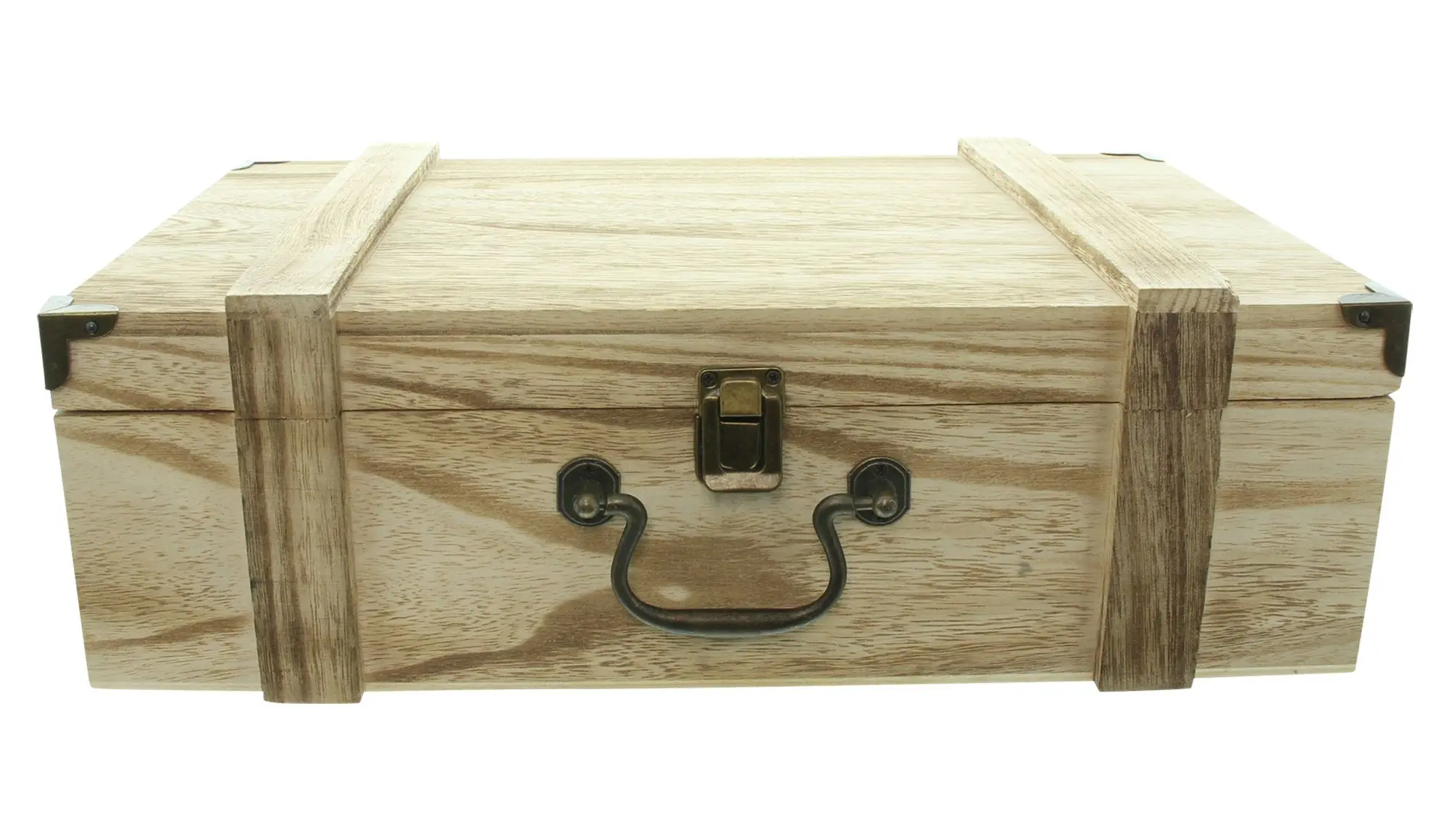 Holzkiste "Präsent"  im Frank Flechtwaren Online Shop für Truhen kaufen