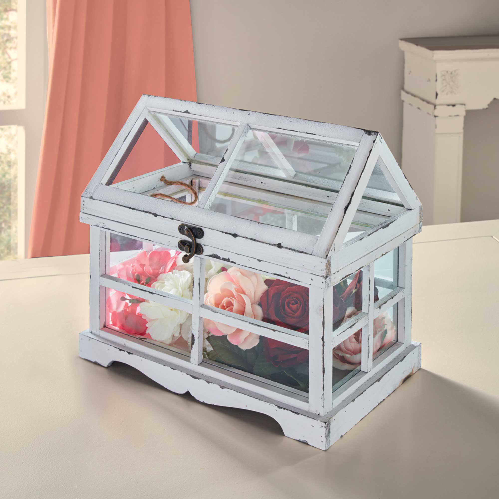 Gewächshaus "Shabby"  im Frank Flechtwaren Online Shop für Aus dem Häuschen kaufen