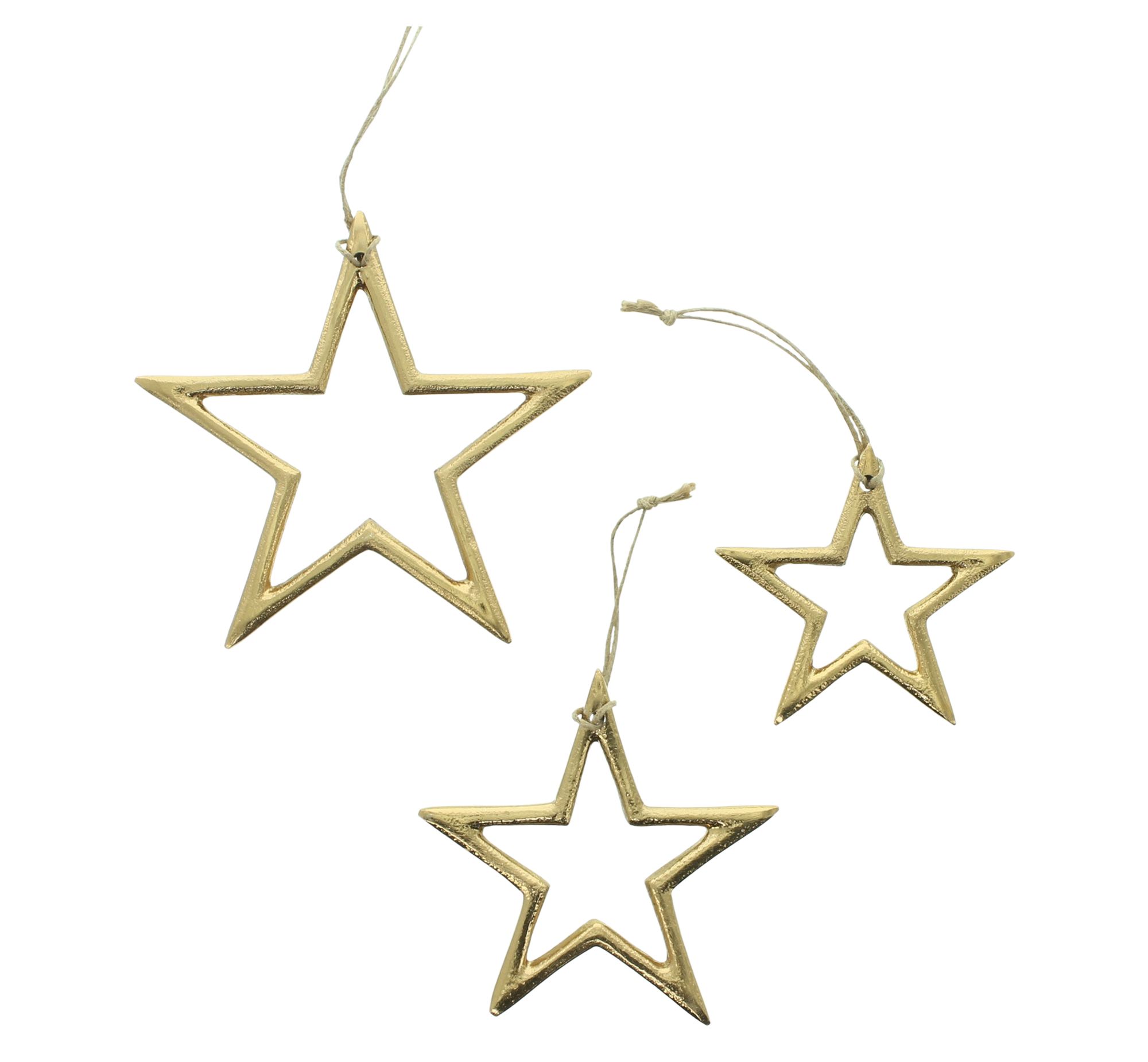 Deko-Hänger "Goldstern", 3er Set  im Frank Flechtwaren Online Shop für Dekohänger  kaufen