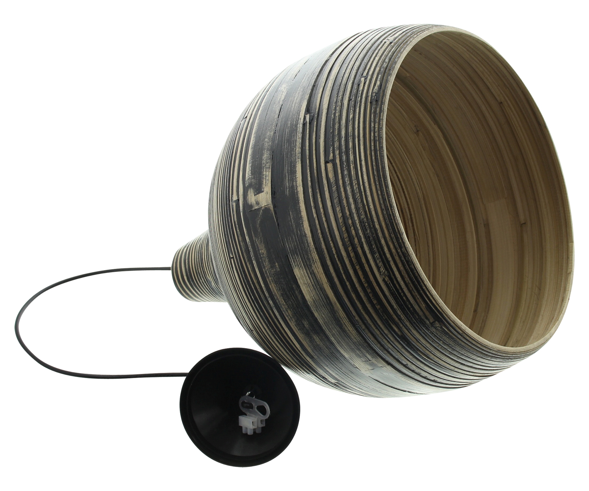 Pendelleuchte "Black Bamboo"  im Frank Flechtwaren Online Shop für Gerade eingetroffen kaufen