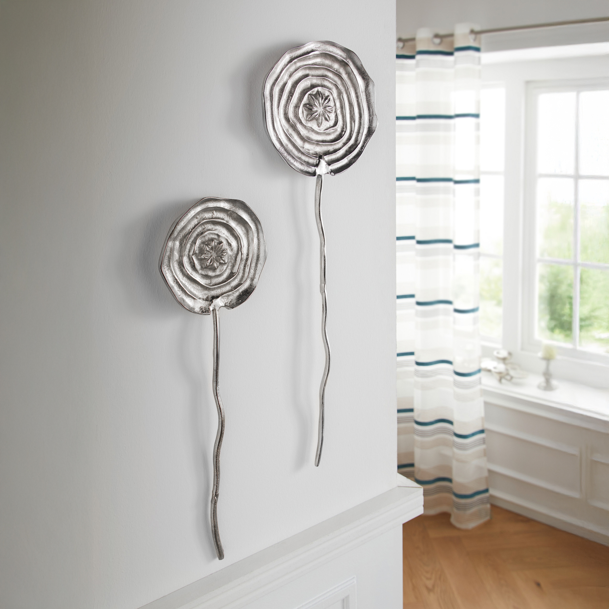 Wanddeko "Blume", 2er Set  im Frank Flechtwaren Online Shop kaufen