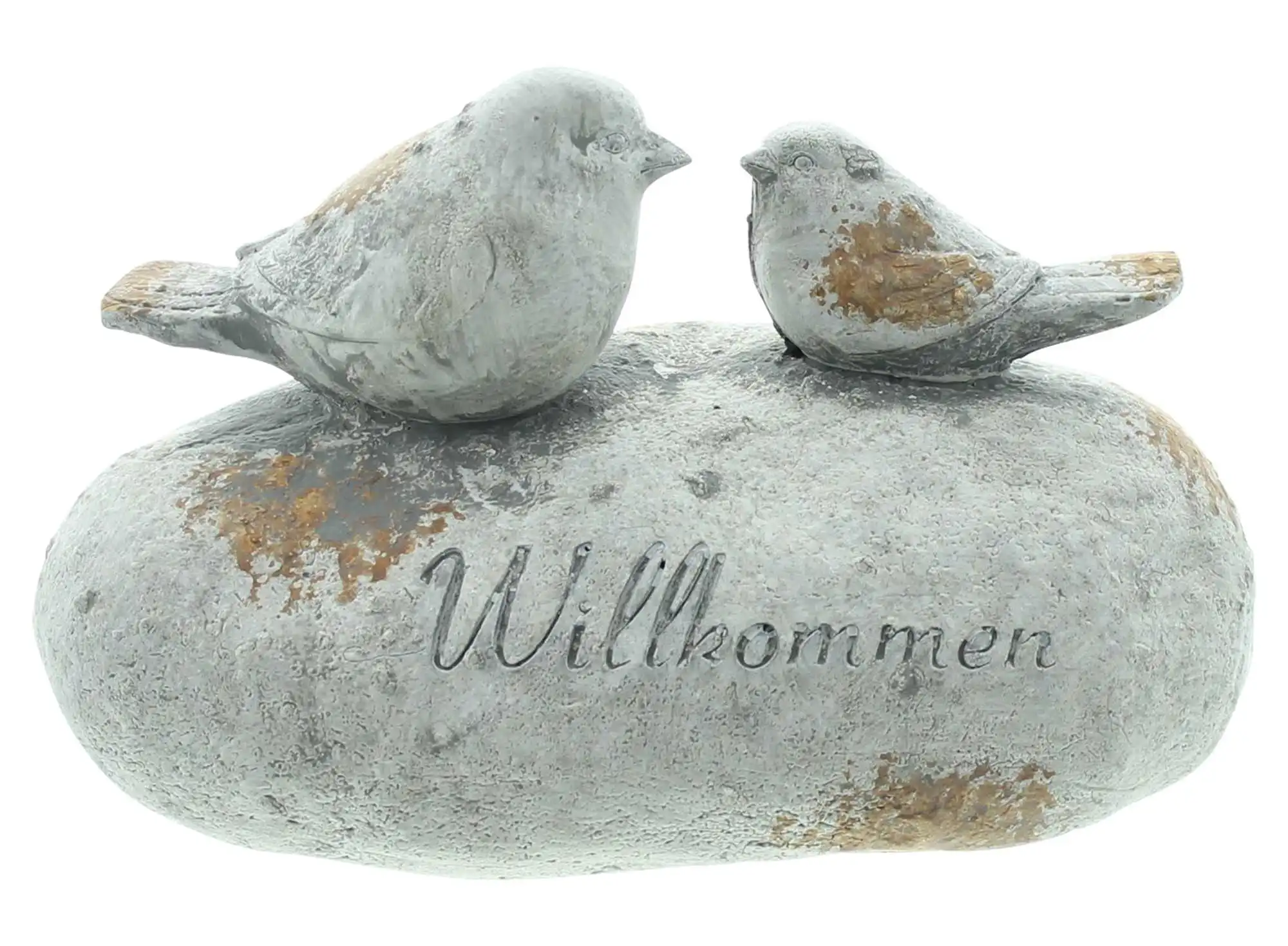 Dekostein "Willkommen"  im Frank Flechtwaren Online Shop für Ostern kaufen